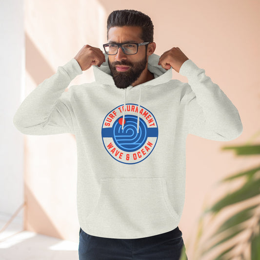 white hoodie made of 100 percent cotton and an inner fleece lining.