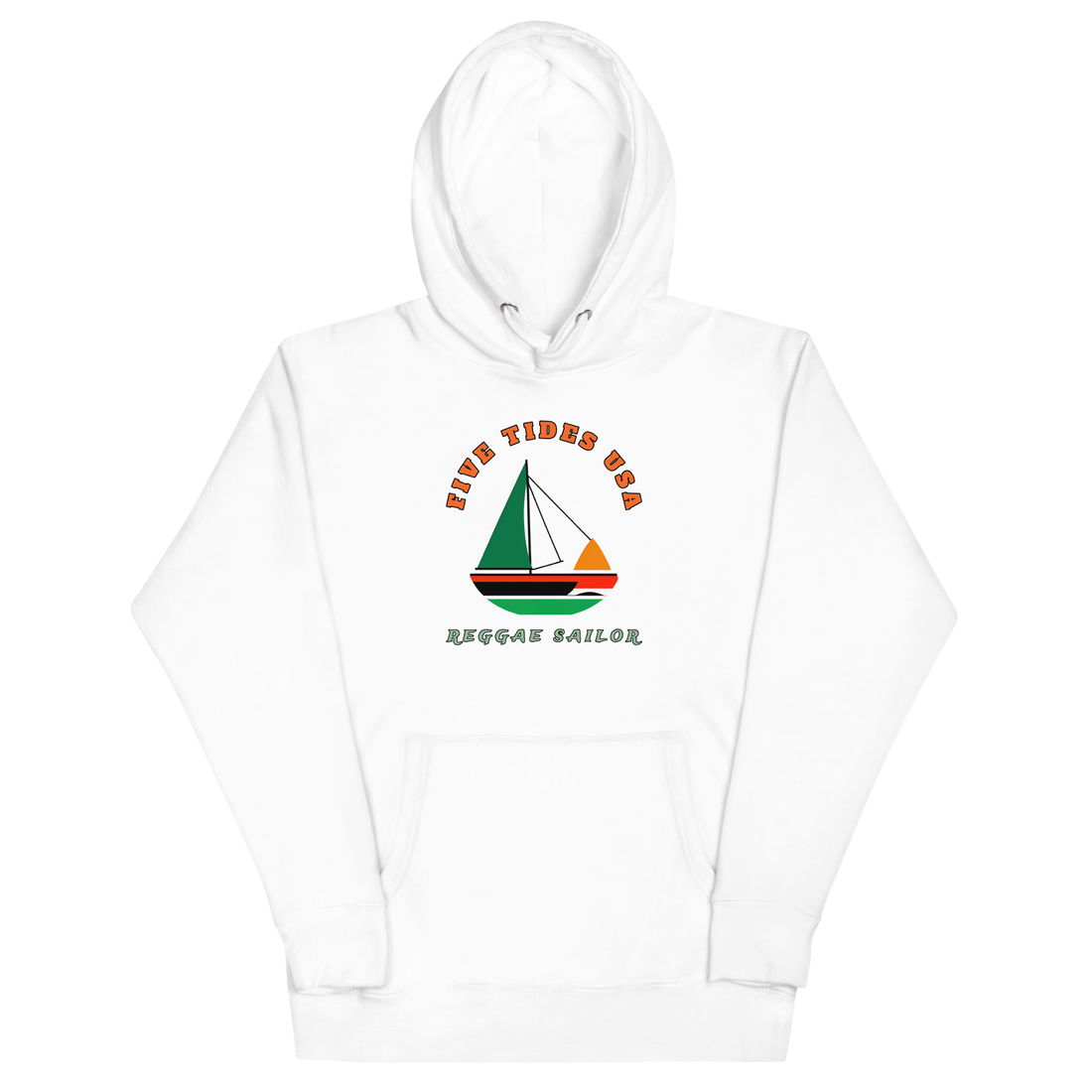 Reggae Sailor Soft White Hoodie