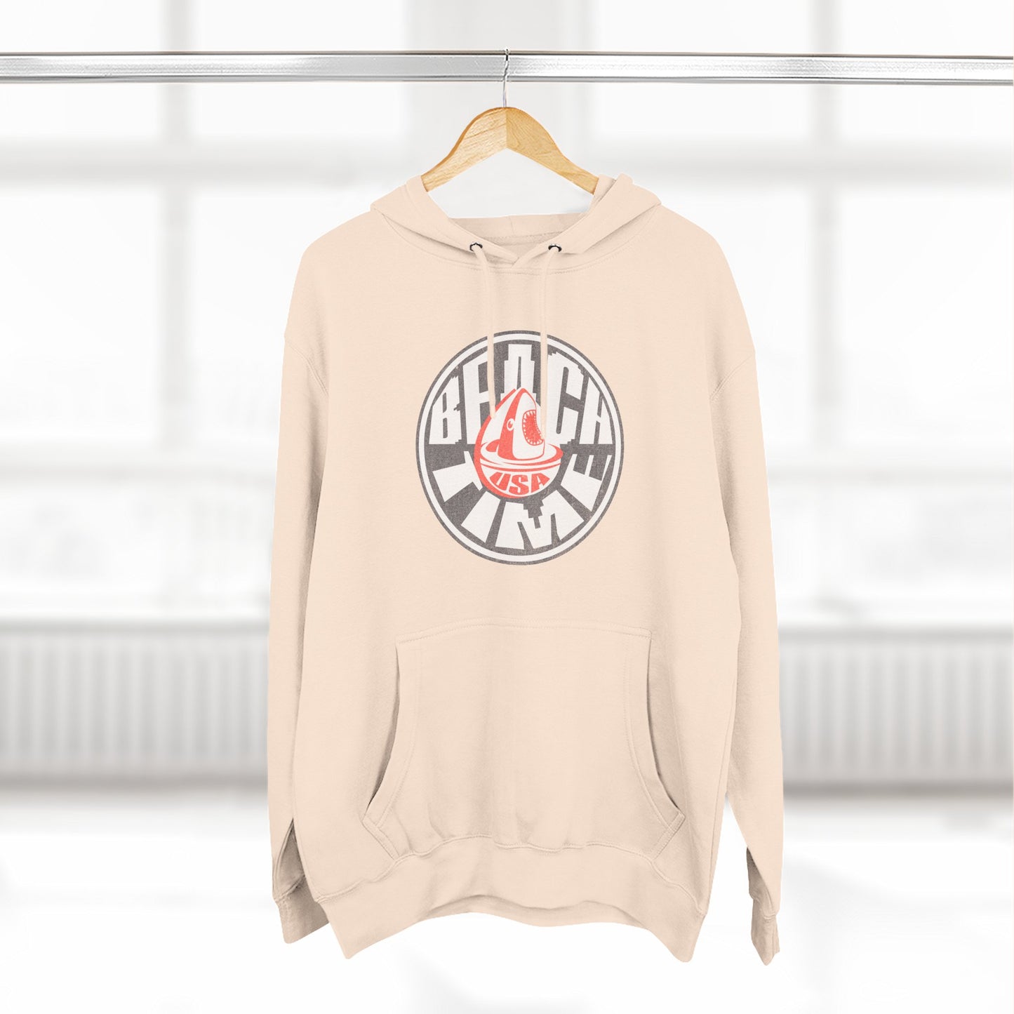 Sun Faded Beach Time Fleece Hoodie - Cozy Casual Wear for Beach Lovers, Perfect for Summer, Gift Idea, Unisex Hoodie, Everyday Comfort