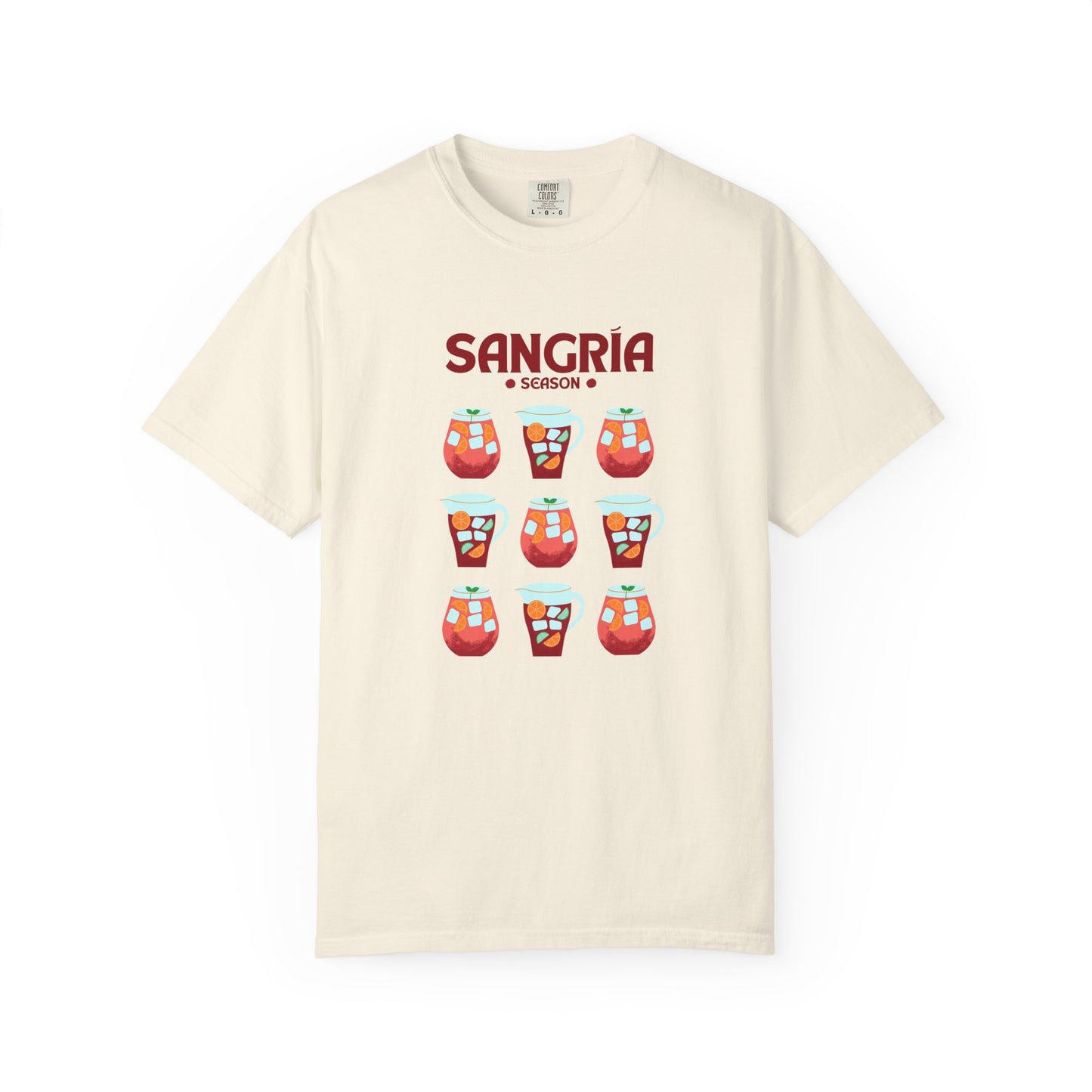Sangria Season Unisex T-Shirt, Summer Apparel, Party Shirt, Gift for Wine Lovers, Vacation Wear, Fun Casual Tee