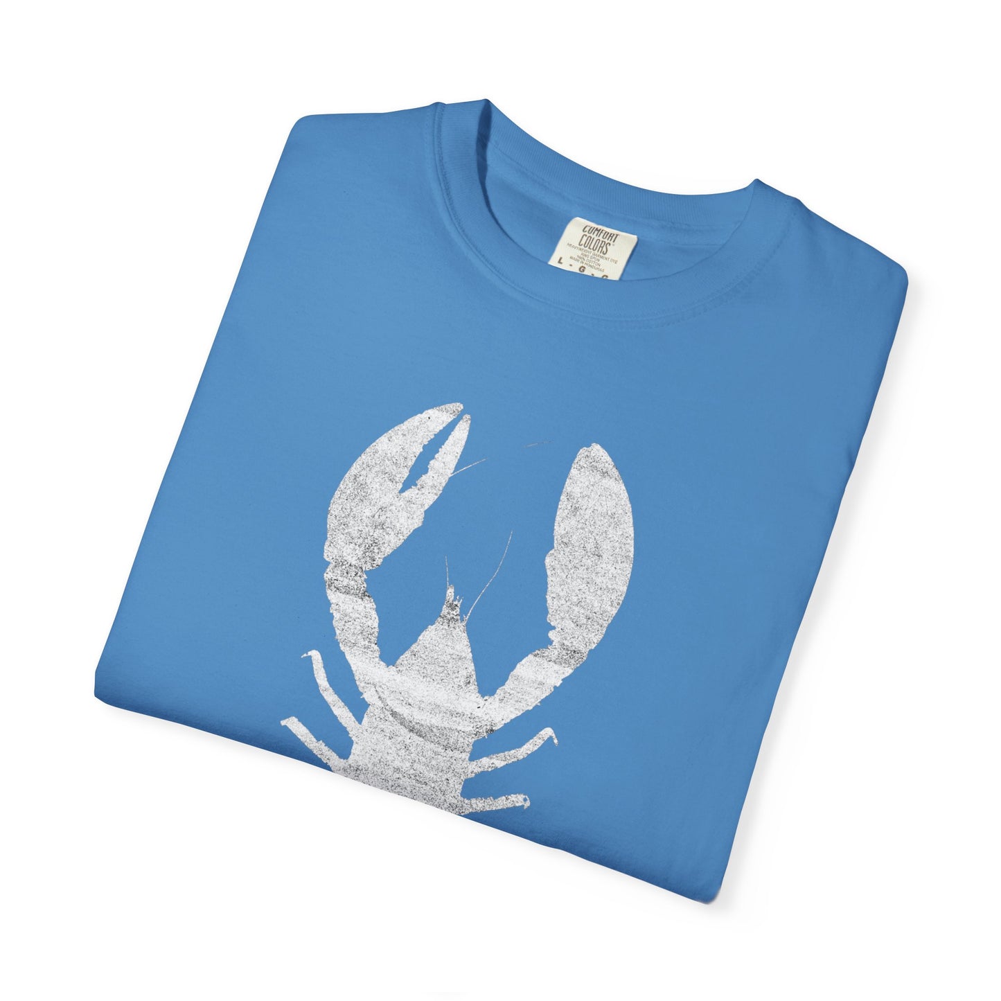 Vintage Wood Faded Lobster Graphic T-Shirt, 100% Ring-Spun Garment-Dyed Cotton