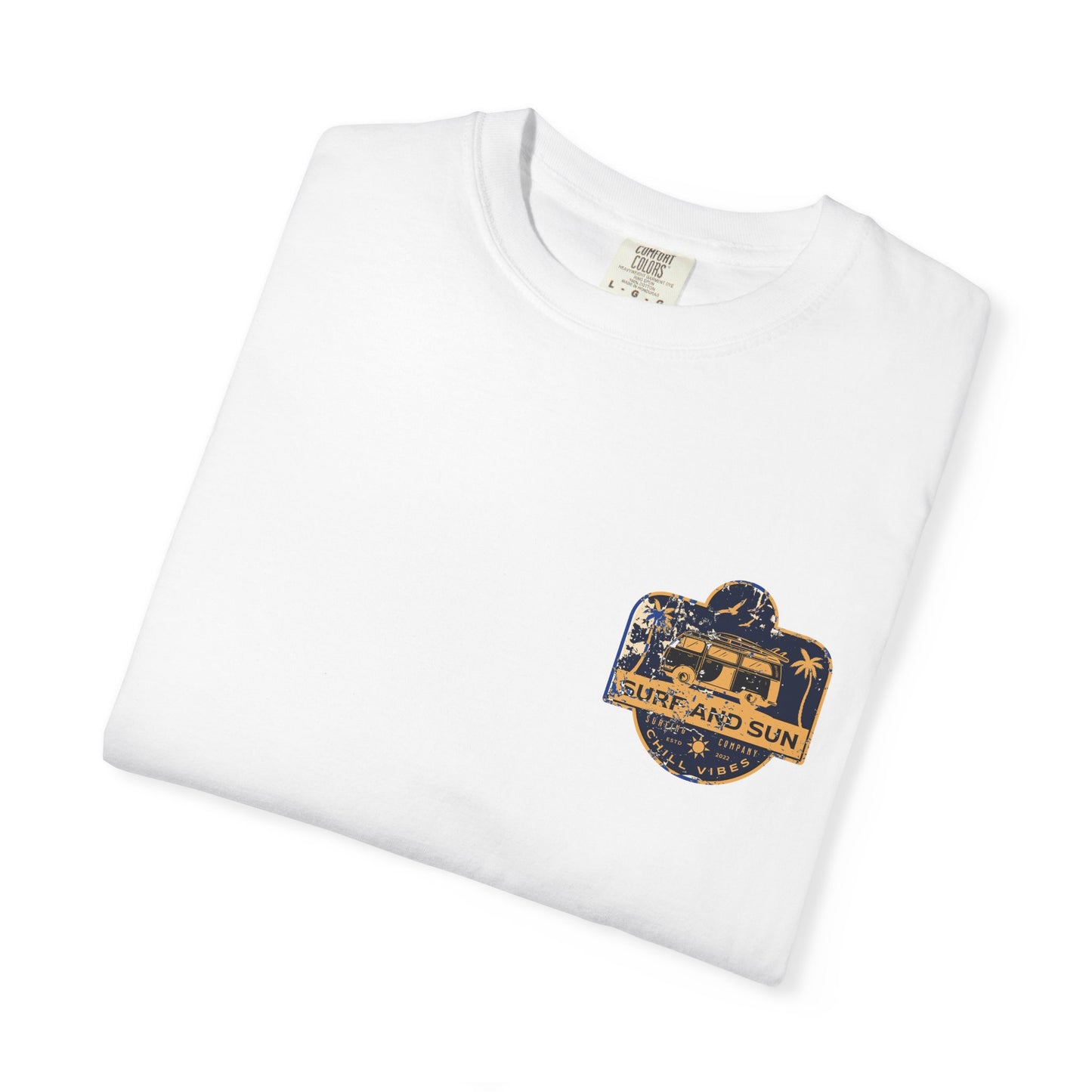 Surf and Sun Graphic T-Shirt, Chill Vibes Tee, Unisex Summer Apparel, Beach Lover Gift, Vacation Essentials