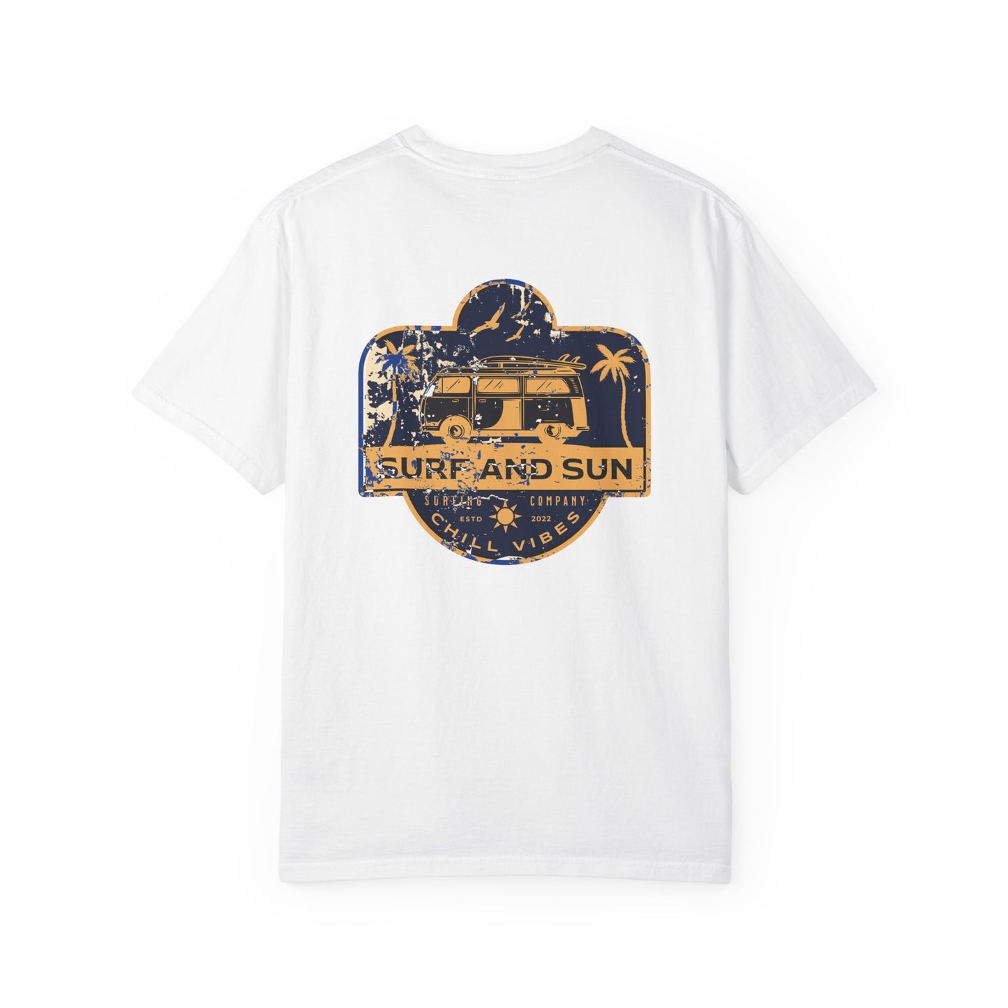 Surf and Sun Graphic T-Shirt, Chill Vibes Tee, Unisex Summer Apparel, Beach Lover Gift, Vacation Essentials