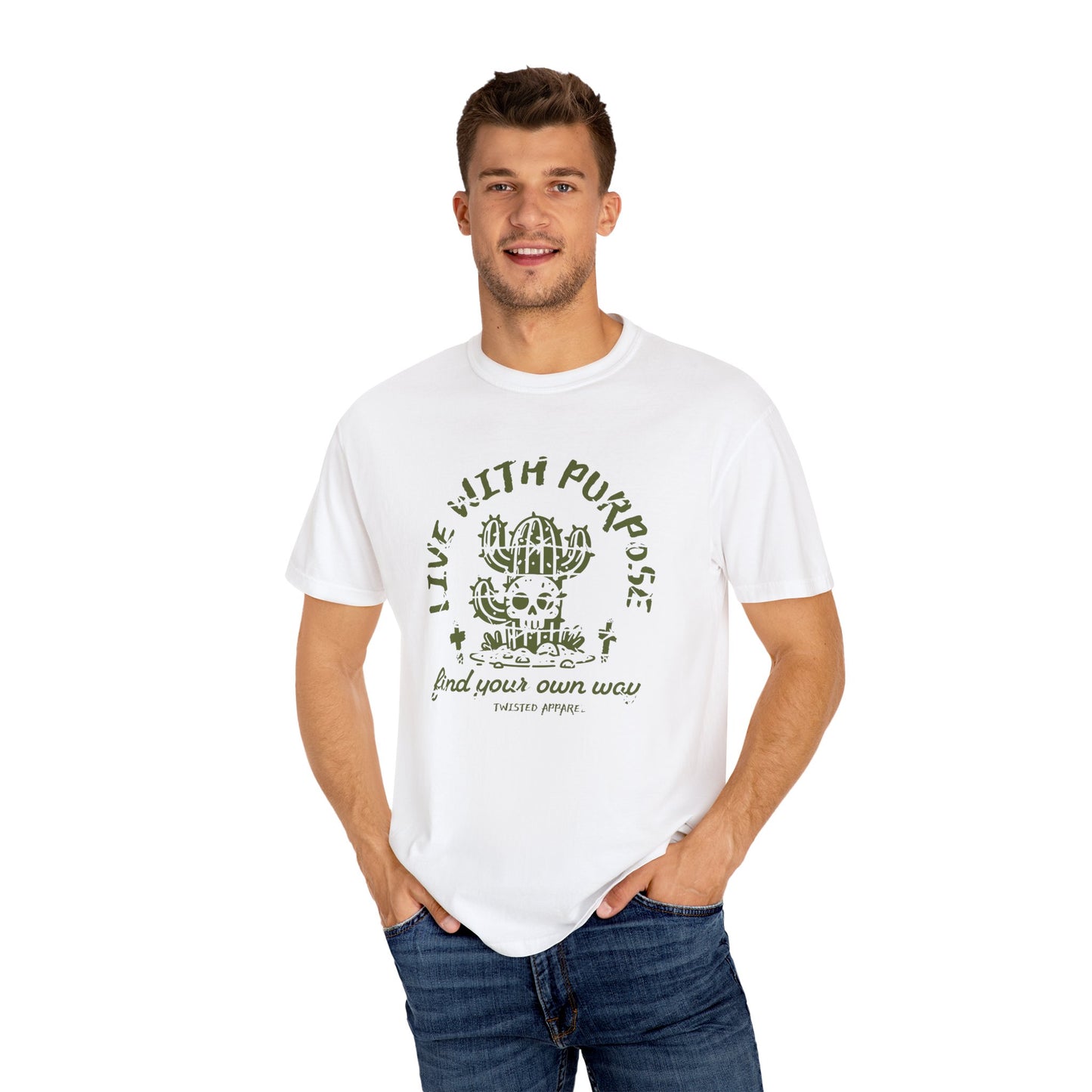 Live With Purpose FTA T-Shirt, Motivational Tee for Everyday Wear, Unisex Style, Gift for Friends, Inspiring Quote Shirt