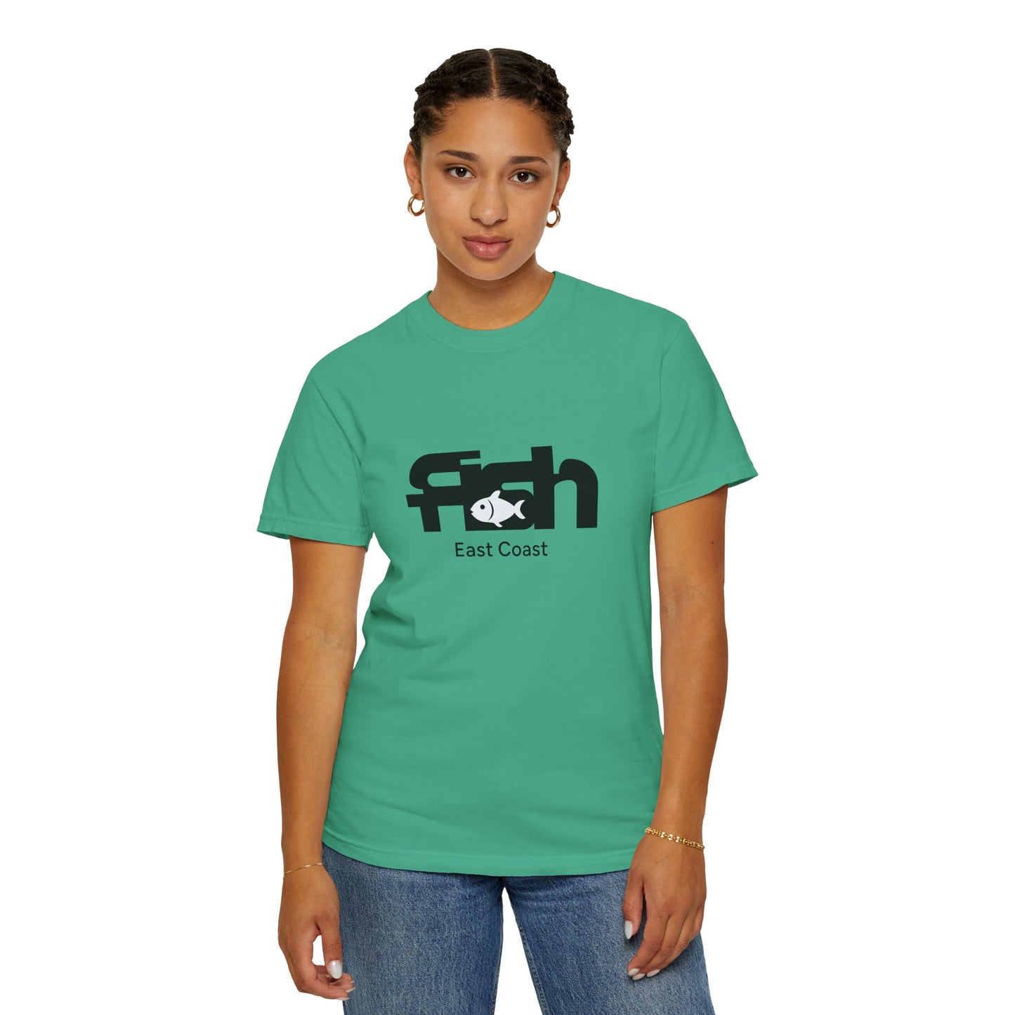 Fish East Coast Mens Graphic T-Shirt, Coastal Summer Tee, Fishing Gift, East Coast Apparel, Casual Beachwear
