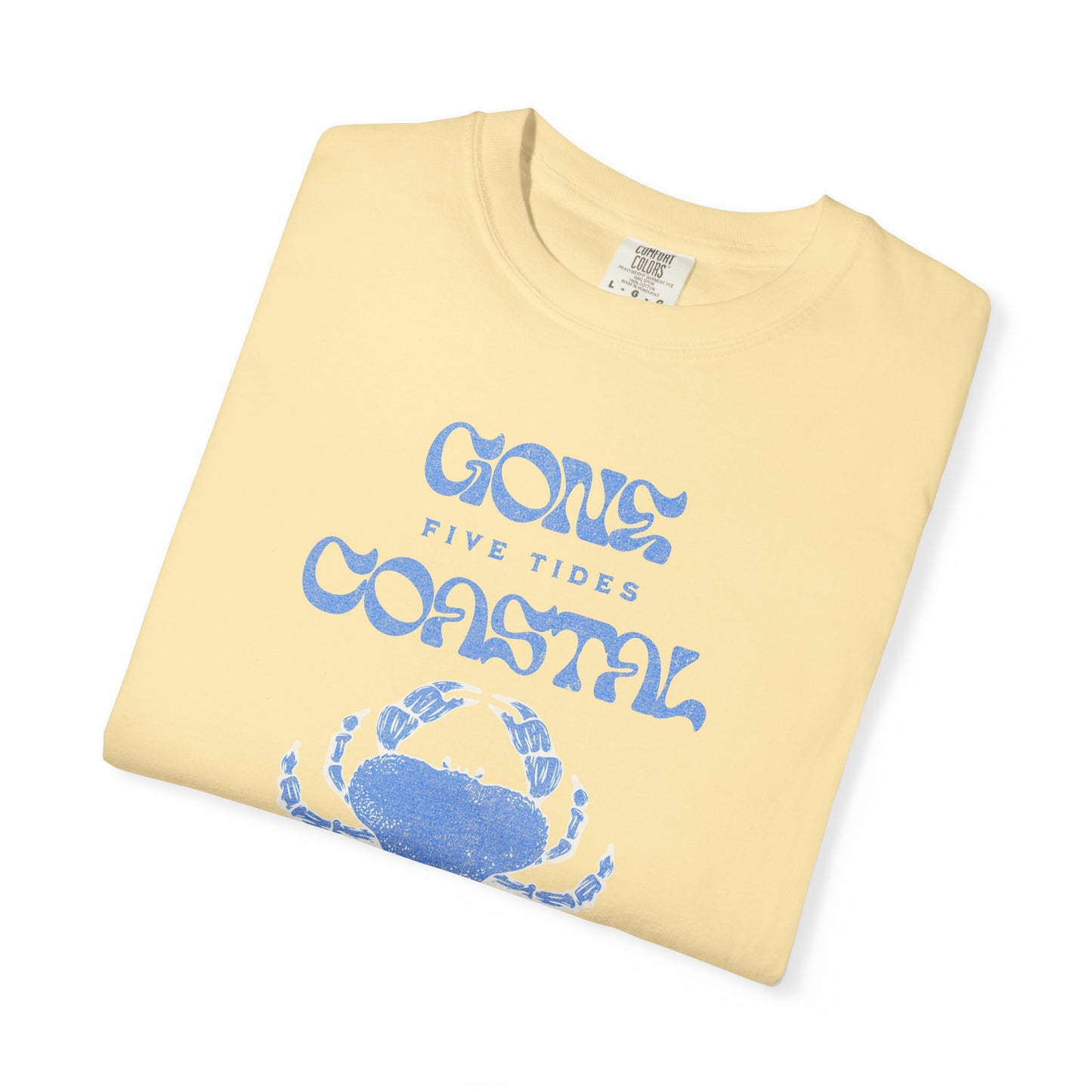 Gone Coastal Crab T-Shirt, 100% Ring-Spun, Garment-Dyed Cotton