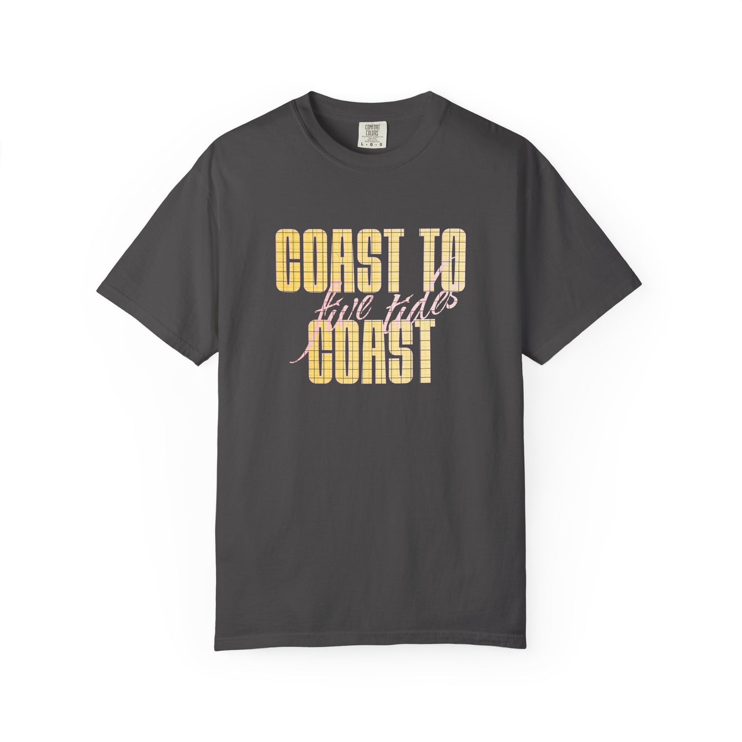 Coast to Coast Five Tides T-Shirt, 100% Ring-Spun, Garment-Dyed Cotton