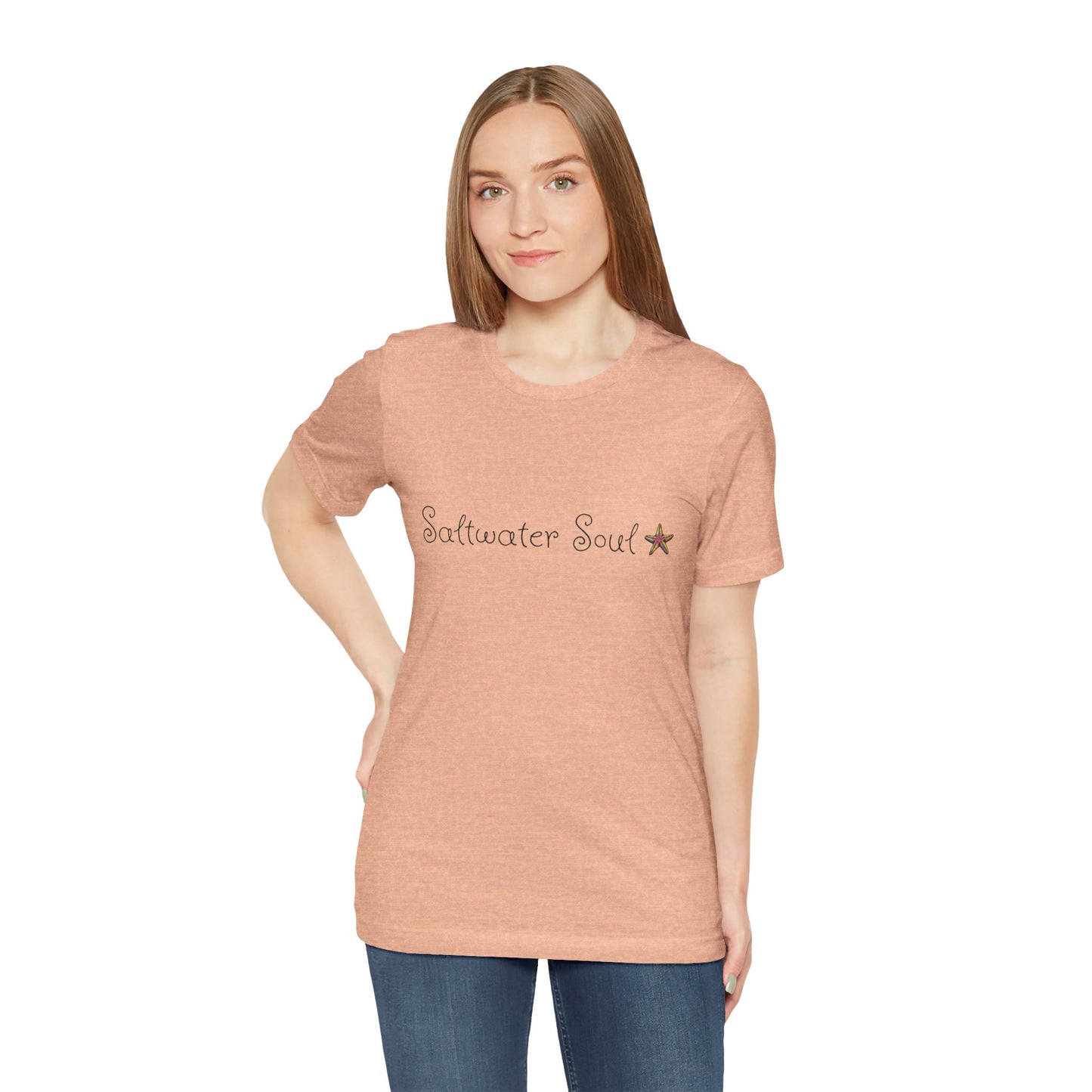 Saltwater Soul Unisex Casual Summer Tee Shirt, Beachwear, Gift for Travelers, Vacation Outfit, Relaxed Style, Trending Store, Cool T-Shirt