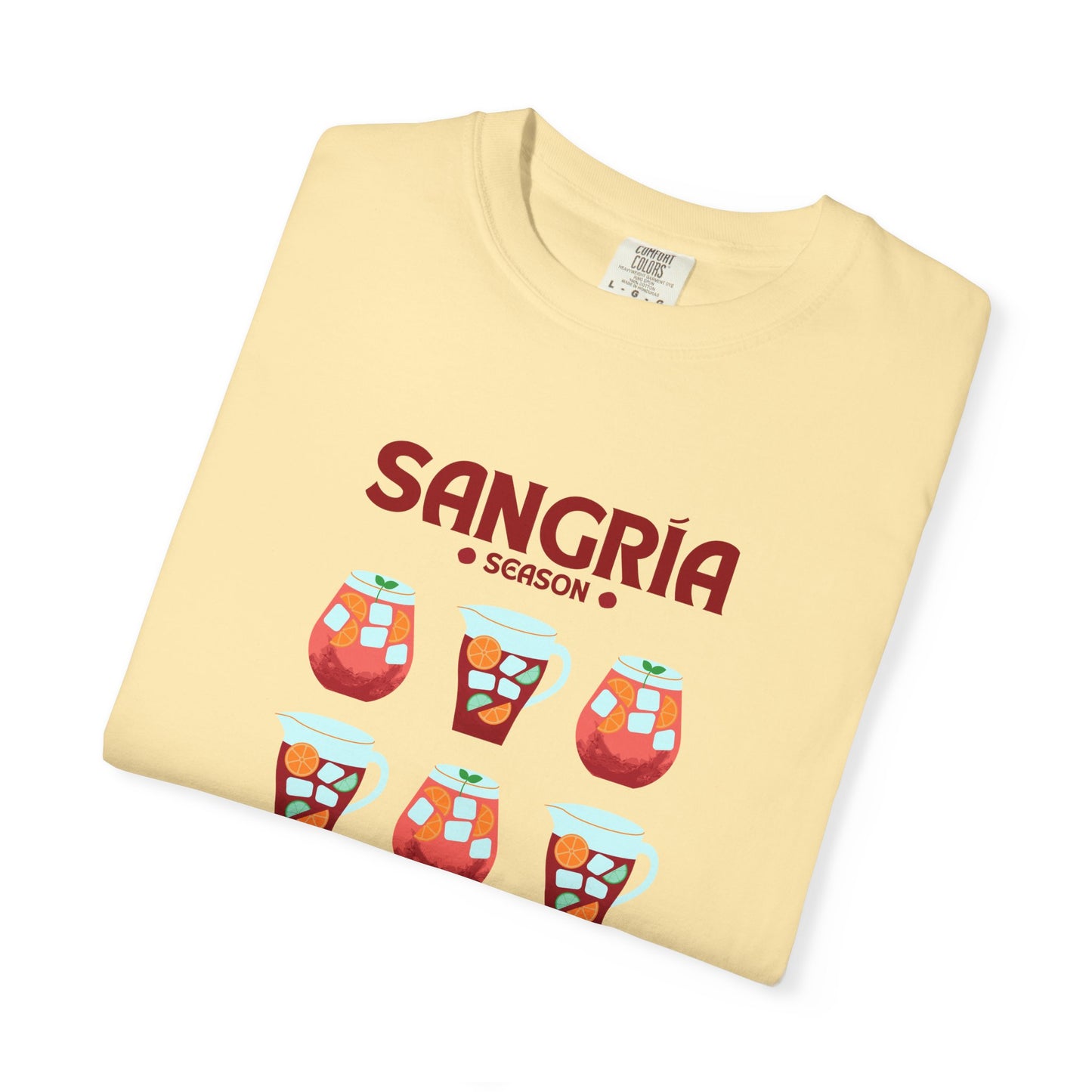 Sangria Season Unisex T-Shirt, Summer Apparel, Party Shirt, Gift for Wine Lovers, Vacation Wear, Fun Casual Tee