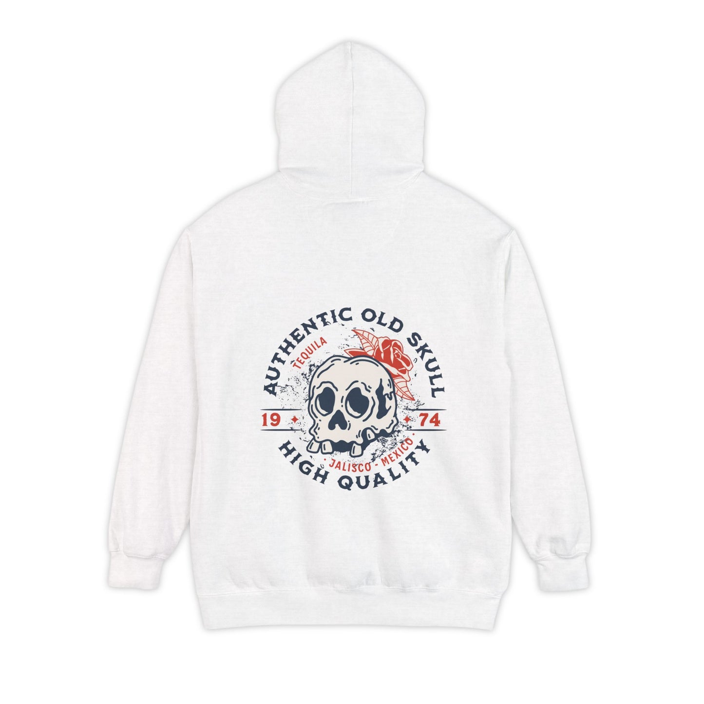 Skull Tequila Back Style Unisex Hoodie - Vintage Style, Comfortable, Ideal for Casual Outings, Gifts, Everyday Wear, Holiday Apparel