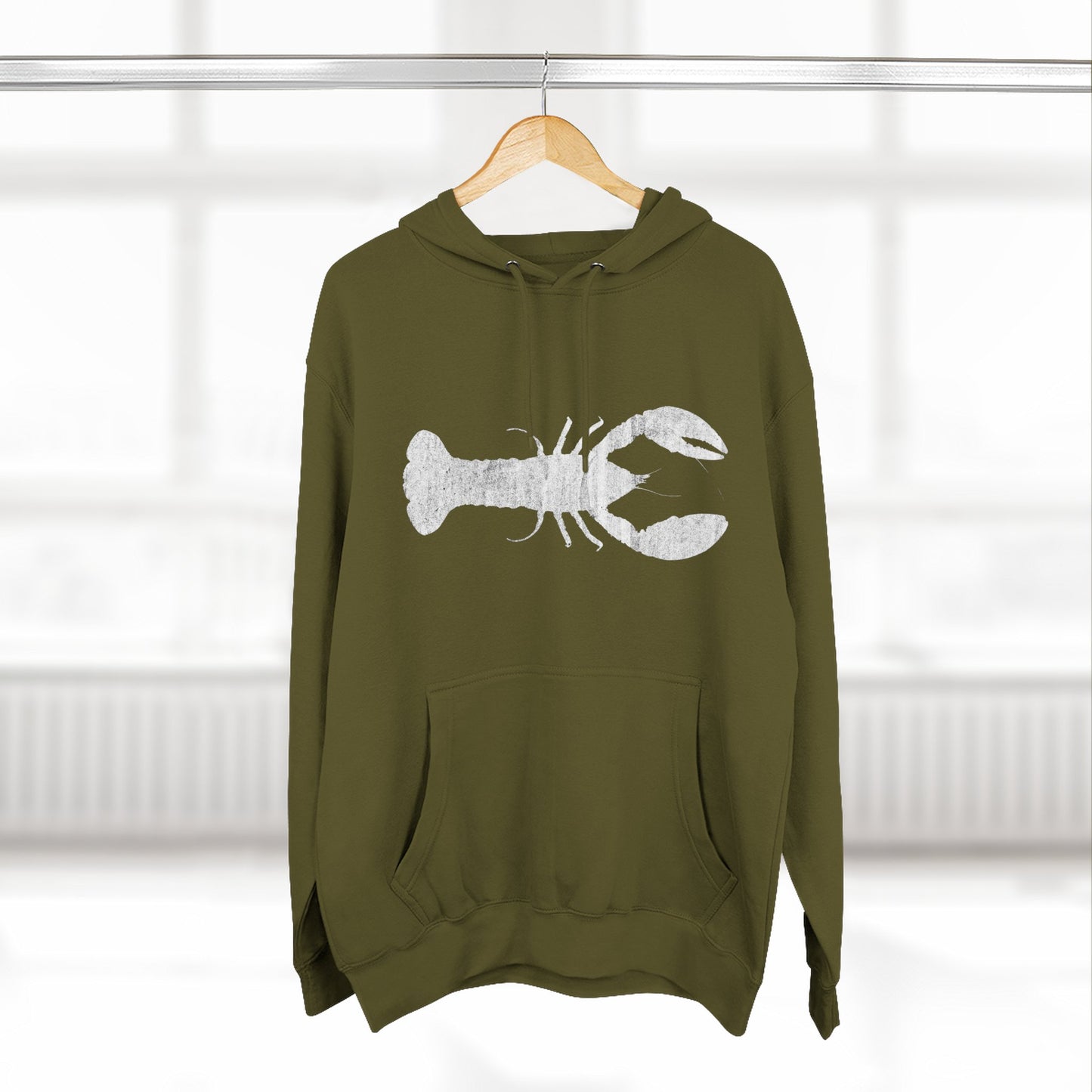 Lobster Fleece Hoodie - Cozy Pullover for Seafood Lovers, Casual Wear, Beach Days, Gift for Grill Masters, Maritime Style