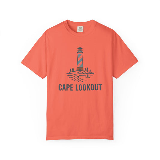 Cape Lookout Lighthouse T-Shirt - Coastal Summer Casual Beach Nautical Tee