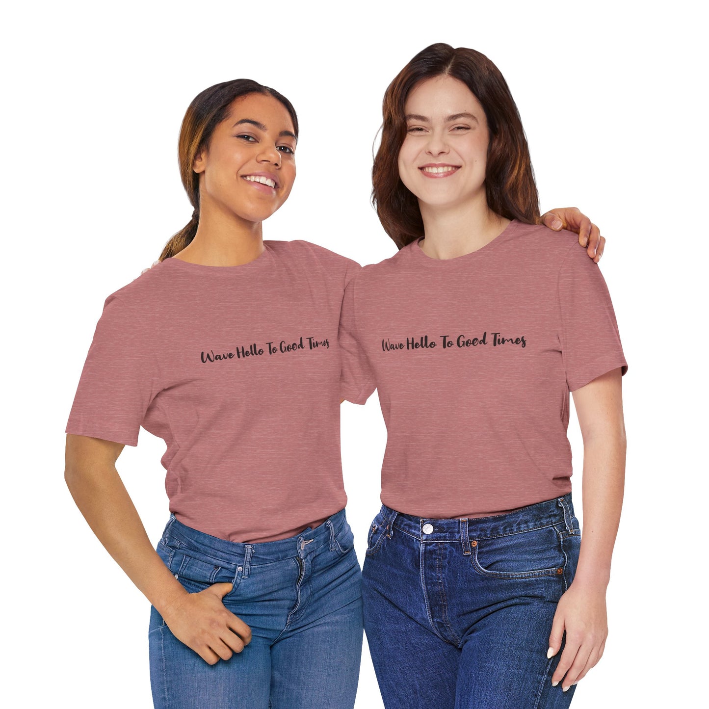 Wave Hello To Good Times Beachwear Tee, Gift for Travelers, Vacation Outfit, Trending Store, Summer T-Shirt, Comfy T-Shirt, Cool Tee