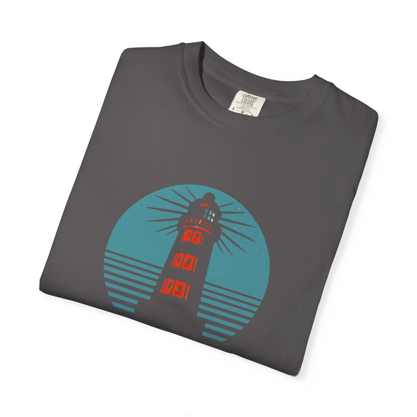 Nautical Lighthouse T-Shirt, Relaxed Fit, Unisex Casual Wear, Summer Style, Unique Gift for Beach Lovers, Adventure Attire