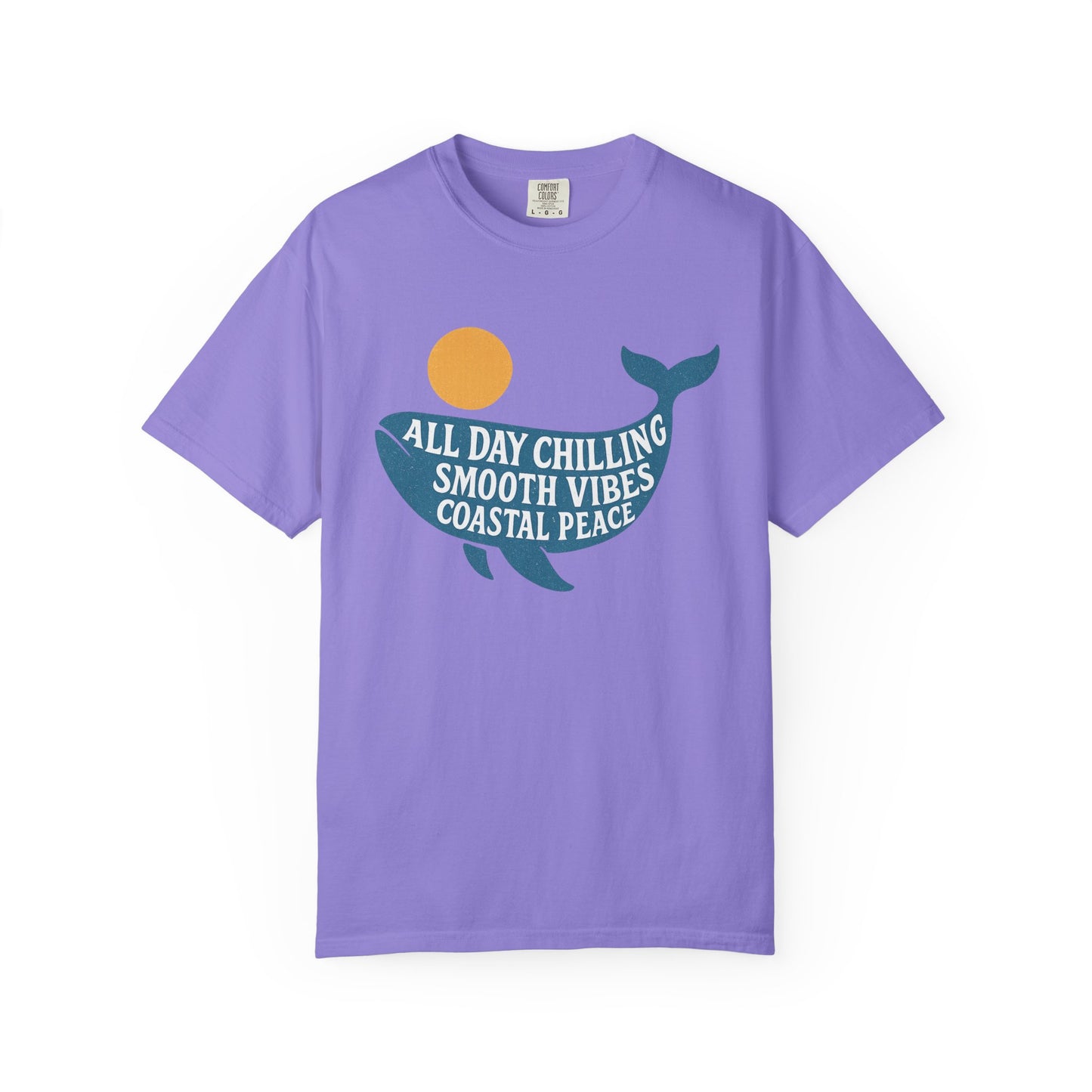 Coastal Vibes T-Shirt, All Day Chilling Tee, Unisex Beach Shirt, Summer Graphic Tee, Relaxed Fit T-Shirt