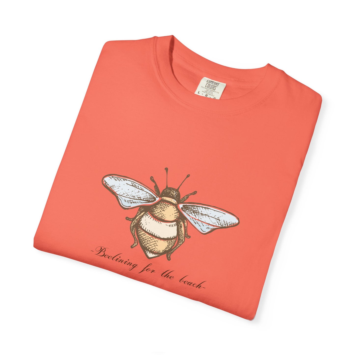Bee Inspired Unisex Garment-Dyed T-Shirt | Nature Lover's Tee, Eco-Friendly Gift, Everyday Wear, Unique Bee Design, Spring/Summer Fashion