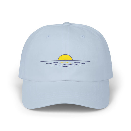 Sunrise Custom Embroidered Cap — Minimal Beach Baseball Hat