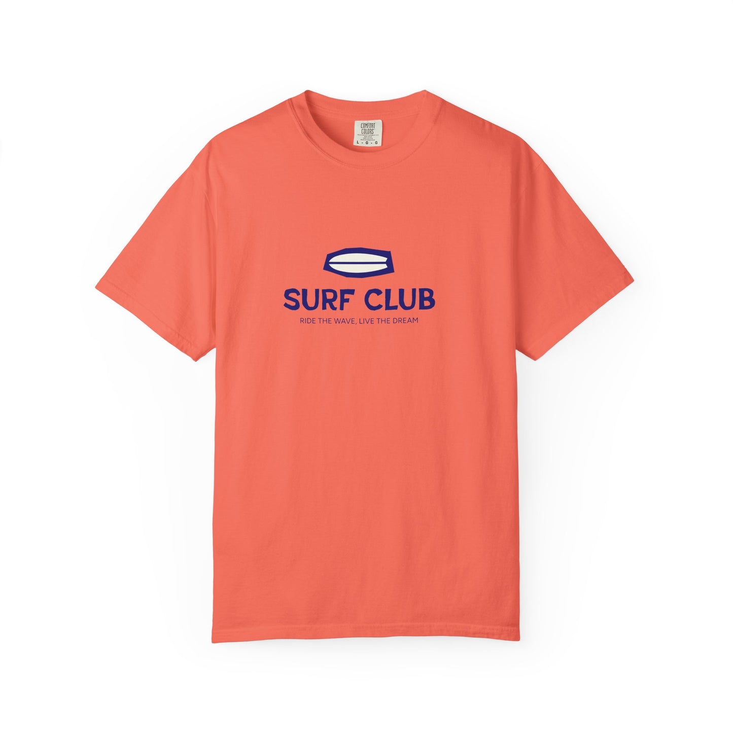 Surf Club Unisex Garment-Dyed T-shirt | Casual Beachwear, Summer Apparel, Surfing Gift, Vacation Outfit, Relaxed Fit
