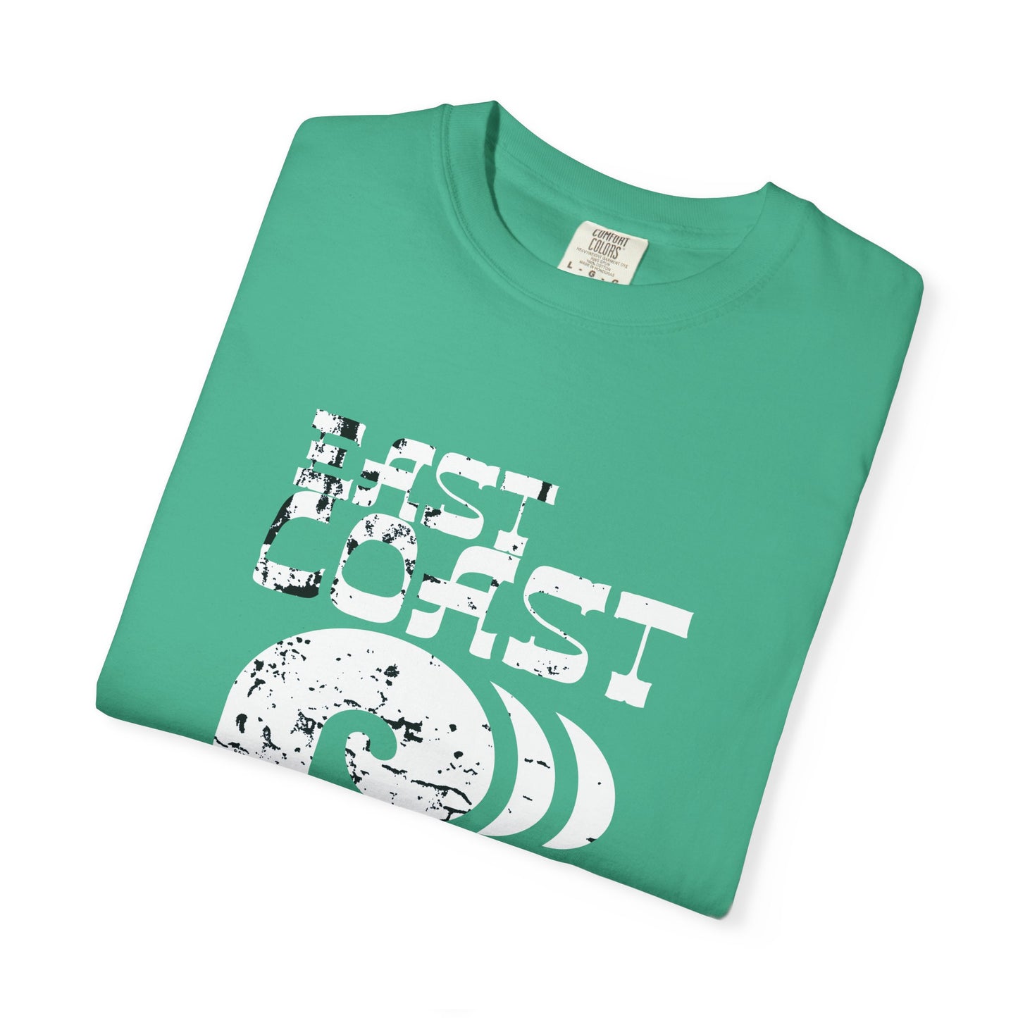 East Coast Vibes T-Shirt - Unisex Garment-Dyed Tee, Beachwear, Summer Casual, Travel Top, Retro Ocean Shirt