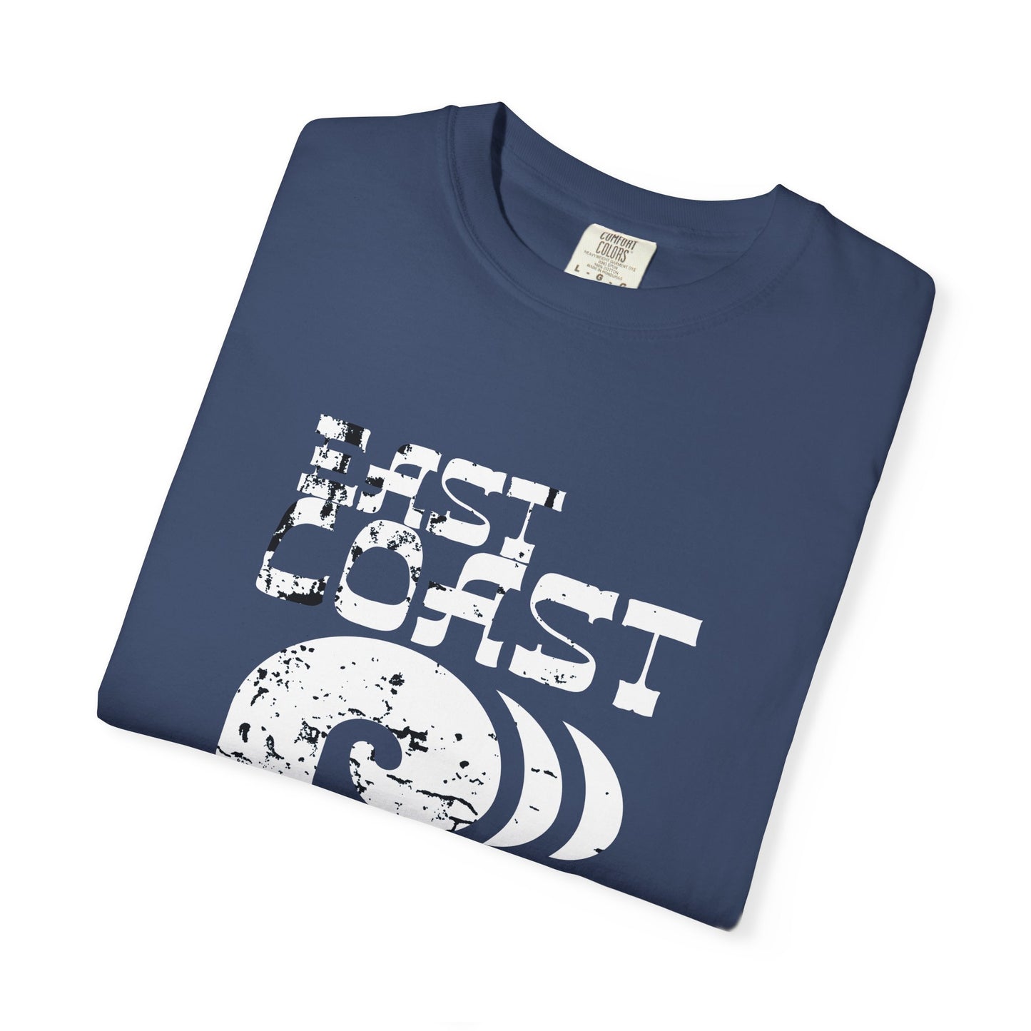 East Coast Vibes T-Shirt - Unisex Garment-Dyed Tee, Beachwear, Summer Casual, Travel Top, Retro Ocean Shirt