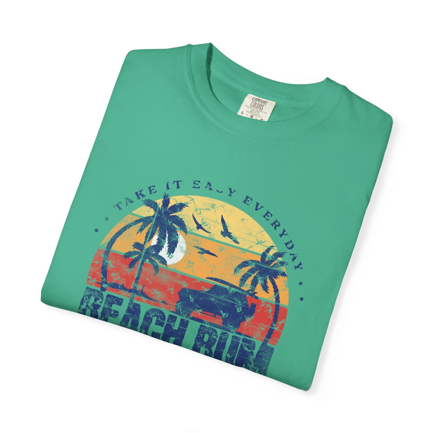 Beach Bum Graphic T-Shirt, Retro Summer Vibes Apparel, Perfect for Vacations, Gifts for Beach Lovers, Casual Wear