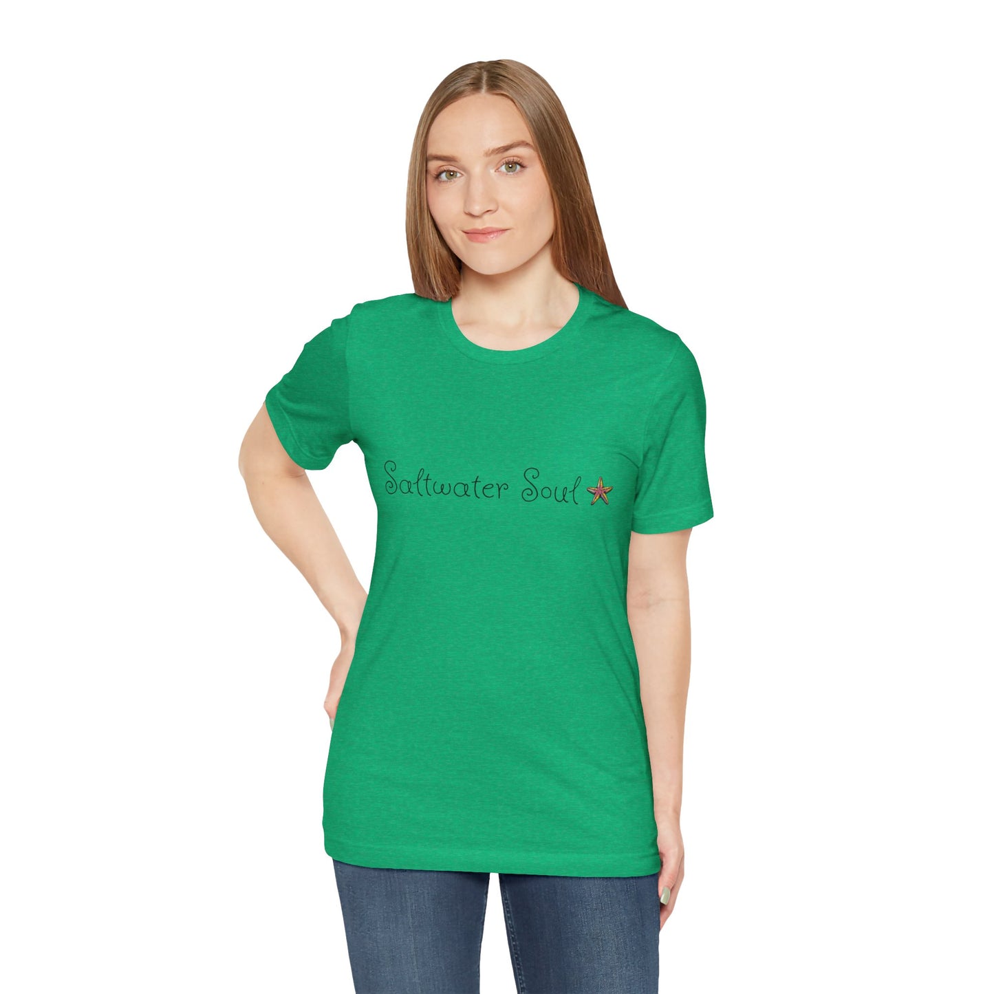 Saltwater Soul Unisex Casual Summer Tee Shirt, Beachwear, Gift for Travelers, Vacation Outfit, Relaxed Style, Trending Store, Cool T-Shirt