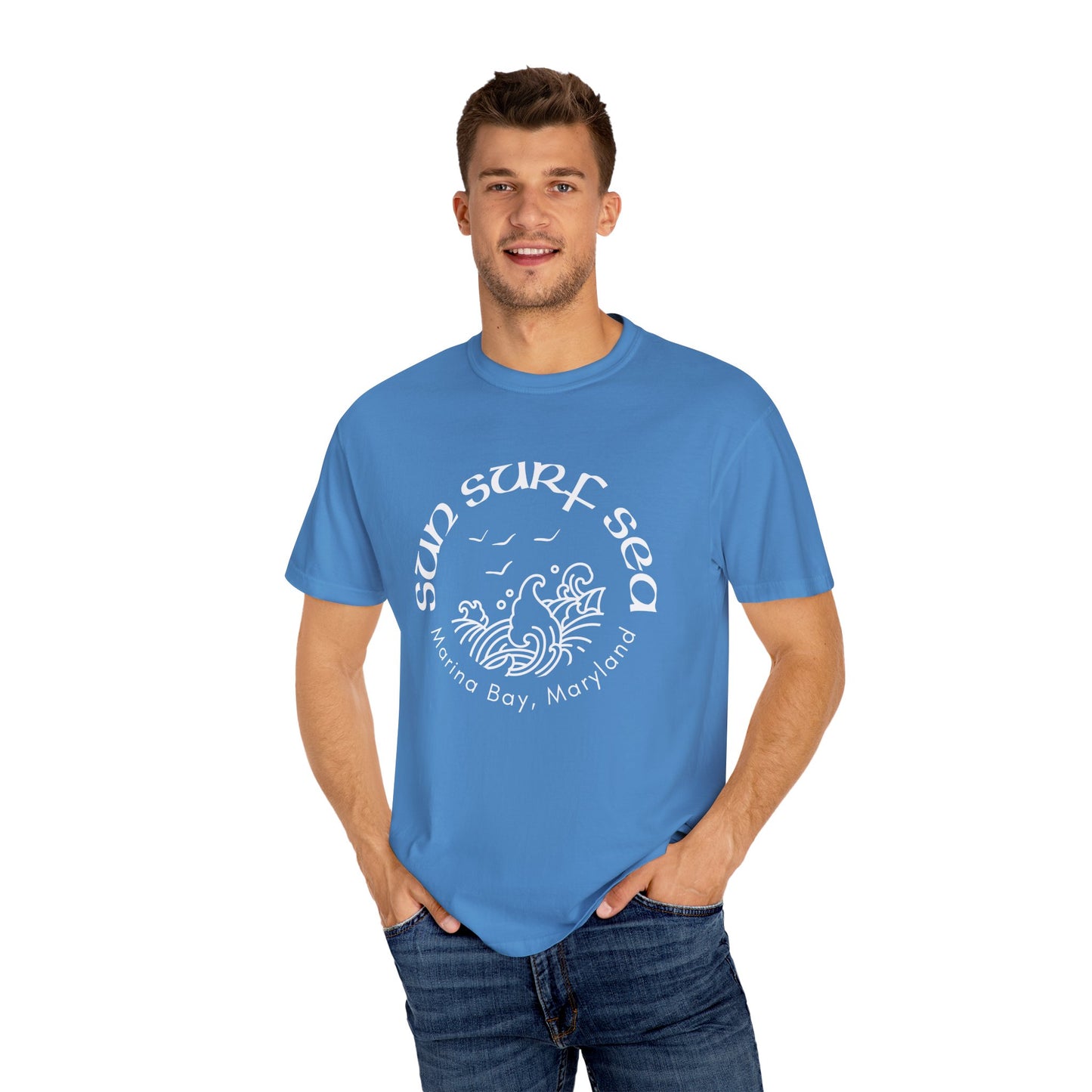 Beach Vibes Unisex T-Shirt, Coastal Graphic Tee, Summer Casual Wear, Perfect for Beach Days, Surfing Adventures, Travel Gift