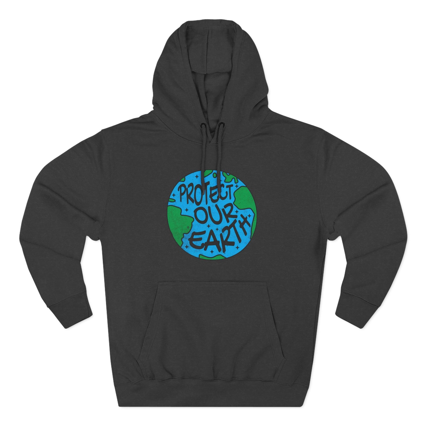 Earth Day Fleece Hoodie, Eco-Friendly Sweatshirt, Sustainable Fashion, Protect Our Earth, Gift for Nature Lovers