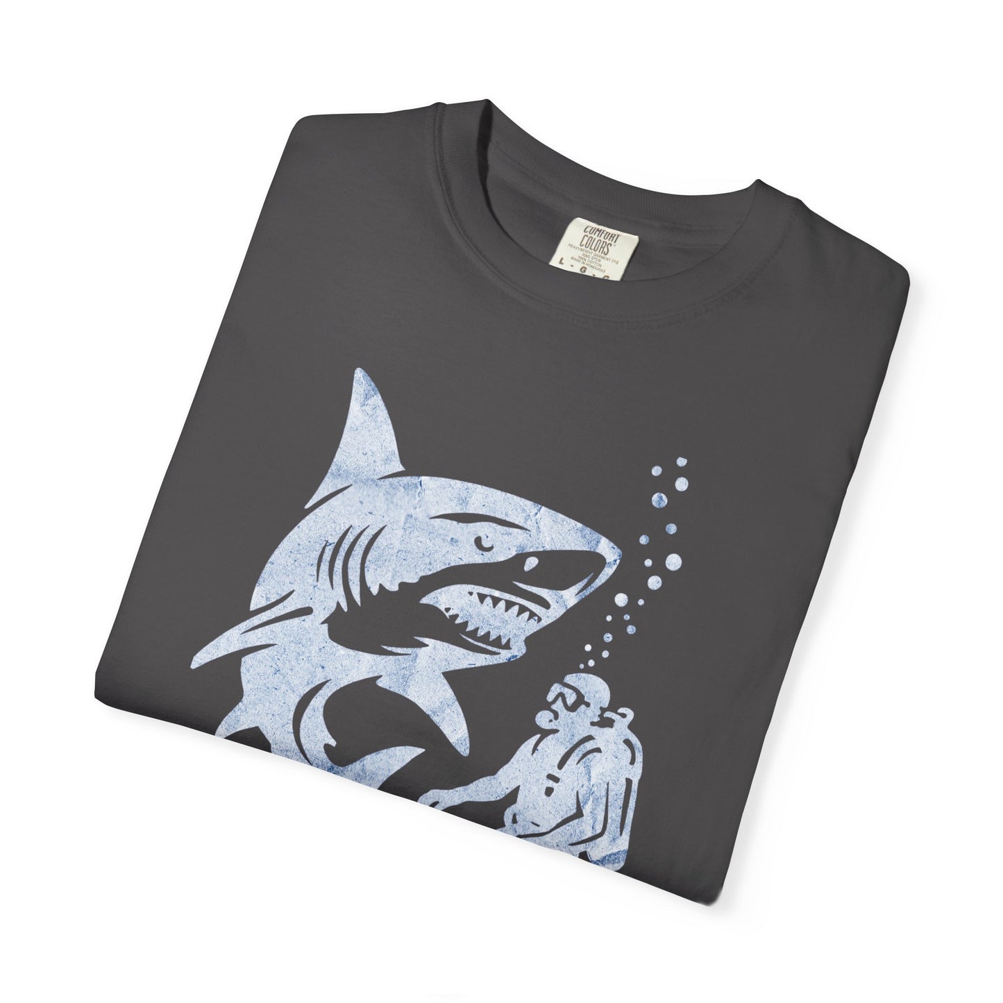 Shark Encounter Unisex T-Shirt | Cool Graphic Tee, Ocean Lover Gift, Beachwear, Summer Fashion, Scuba Diving Apparel