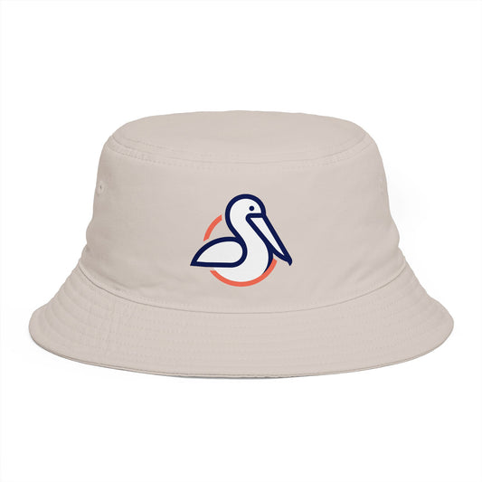 Pelican Circle Bucket Hat - Coastal Wildlife Summer Hat