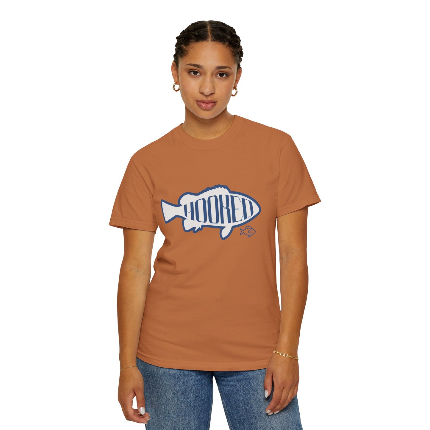 Hooked Fishing T-Shirt, Unisex Apparel, Summer Outdoor Wear, Gift for Fishermen, Casual Everyday Tee, Cool Graphic Shirt