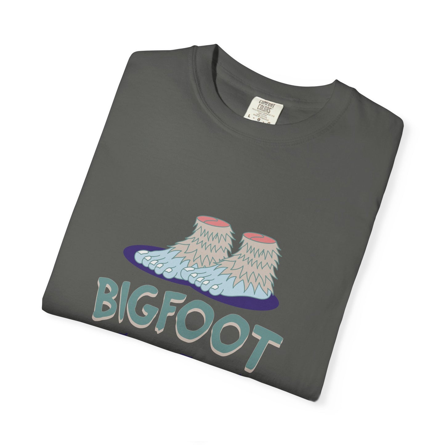 Bigfoot Beach Apparel T-Shirt, Unisex Summer Tee, Casual Graphic Shirt, Fun Gift for Outdoor Lovers, Beach Vacation Wear