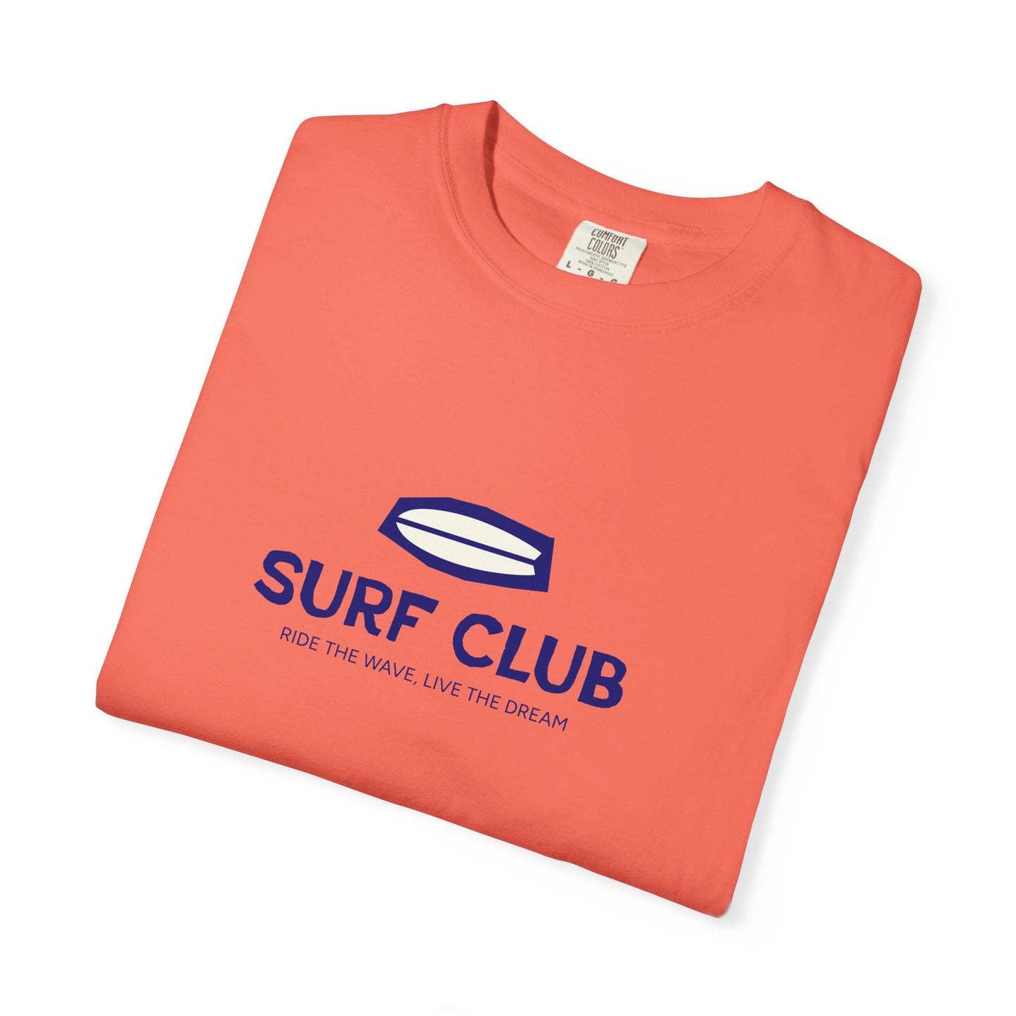 Surf Club Unisex Garment-Dyed T-shirt | Casual Beachwear, Summer Apparel, Surfing Gift, Vacation Outfit, Relaxed Fit