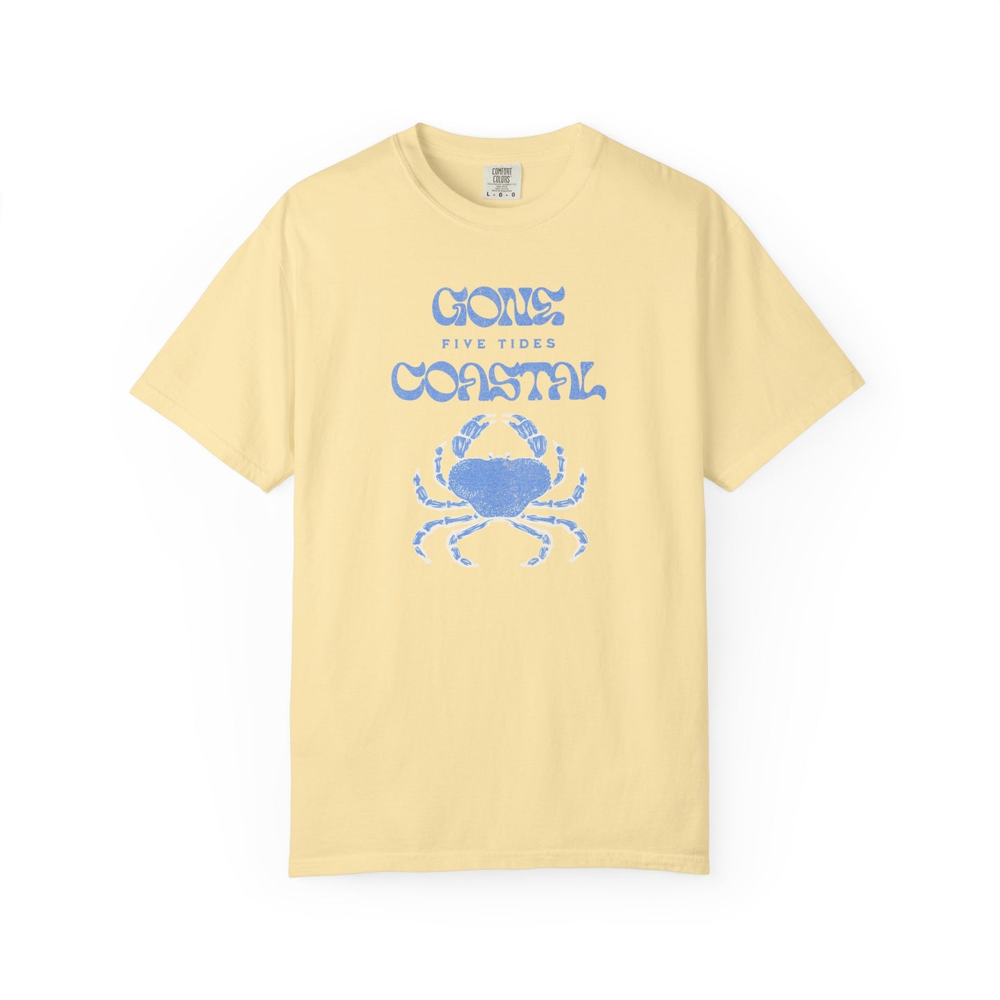 Gone Coastal Crab T-Shirt, 100% Ring-Spun, Garment-Dyed Cotton