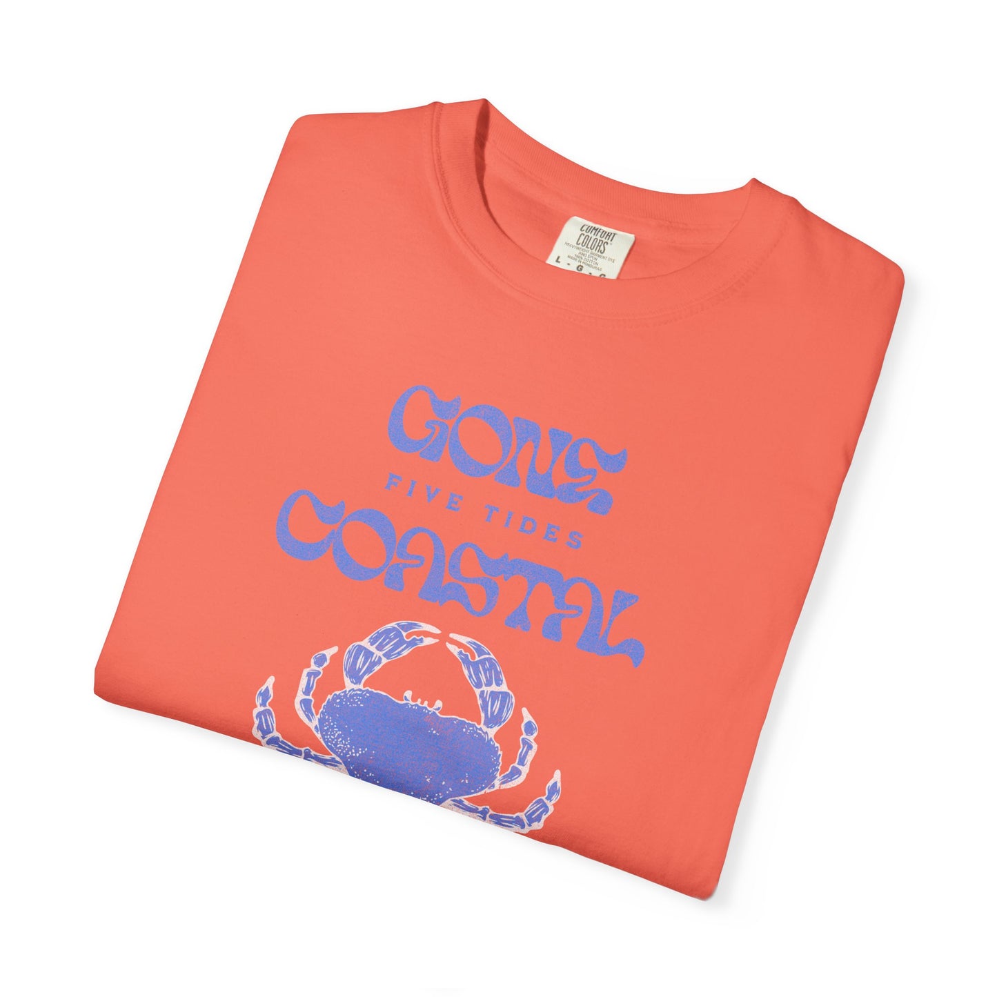 Gone Coastal Crab T-Shirt, 100% Ring-Spun, Garment-Dyed Cotton