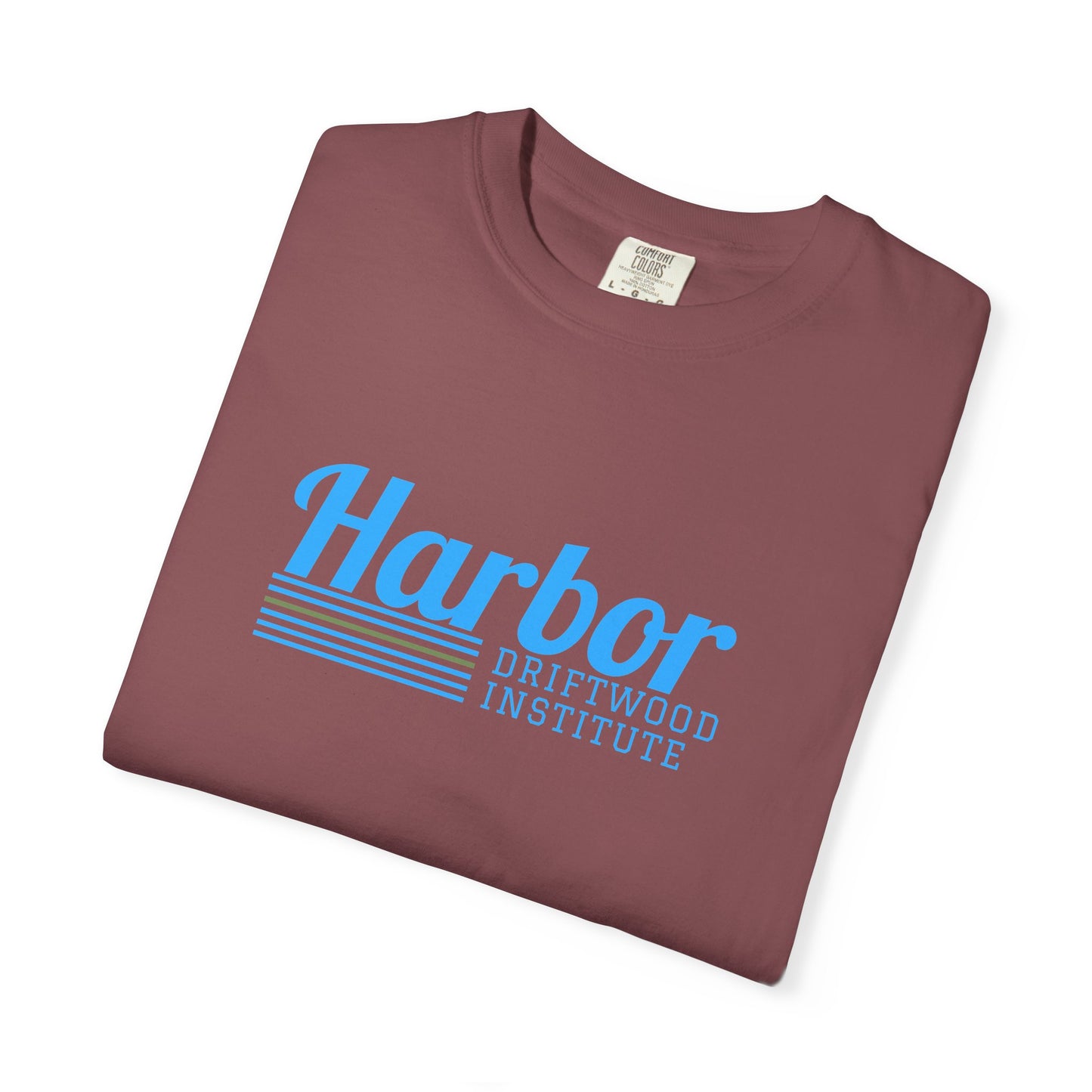 Harbor Driftwood Institute Unisex T-shirt, Casual Tee for Beach Lovers, Summer Vibes, Gift for Ocean Enthusiasts, Perfect for Relaxing