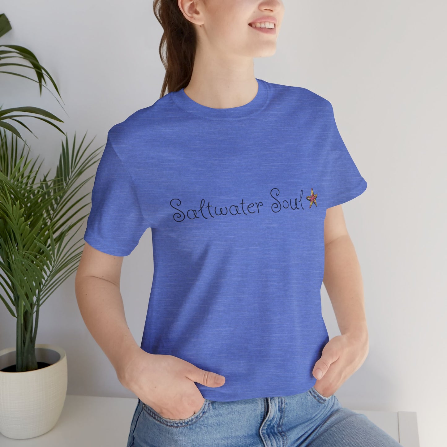 Saltwater Soul Unisex Casual Summer Tee Shirt, Beachwear, Gift for Travelers, Vacation Outfit, Relaxed Style, Trending Store, Cool T-Shirt