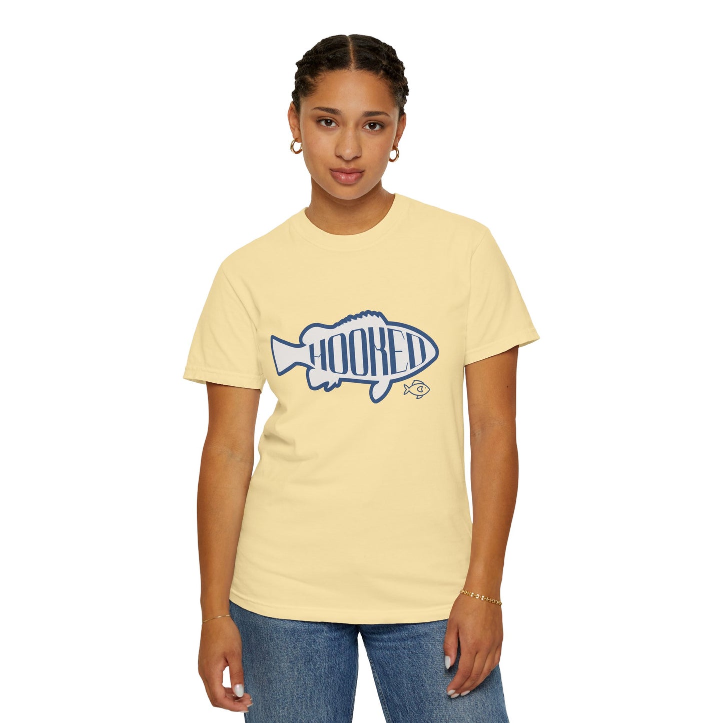 Hooked Fishing T-Shirt, Unisex Apparel, Summer Outdoor Wear, Gift for Fishermen, Casual Everyday Tee, Cool Graphic Shirt