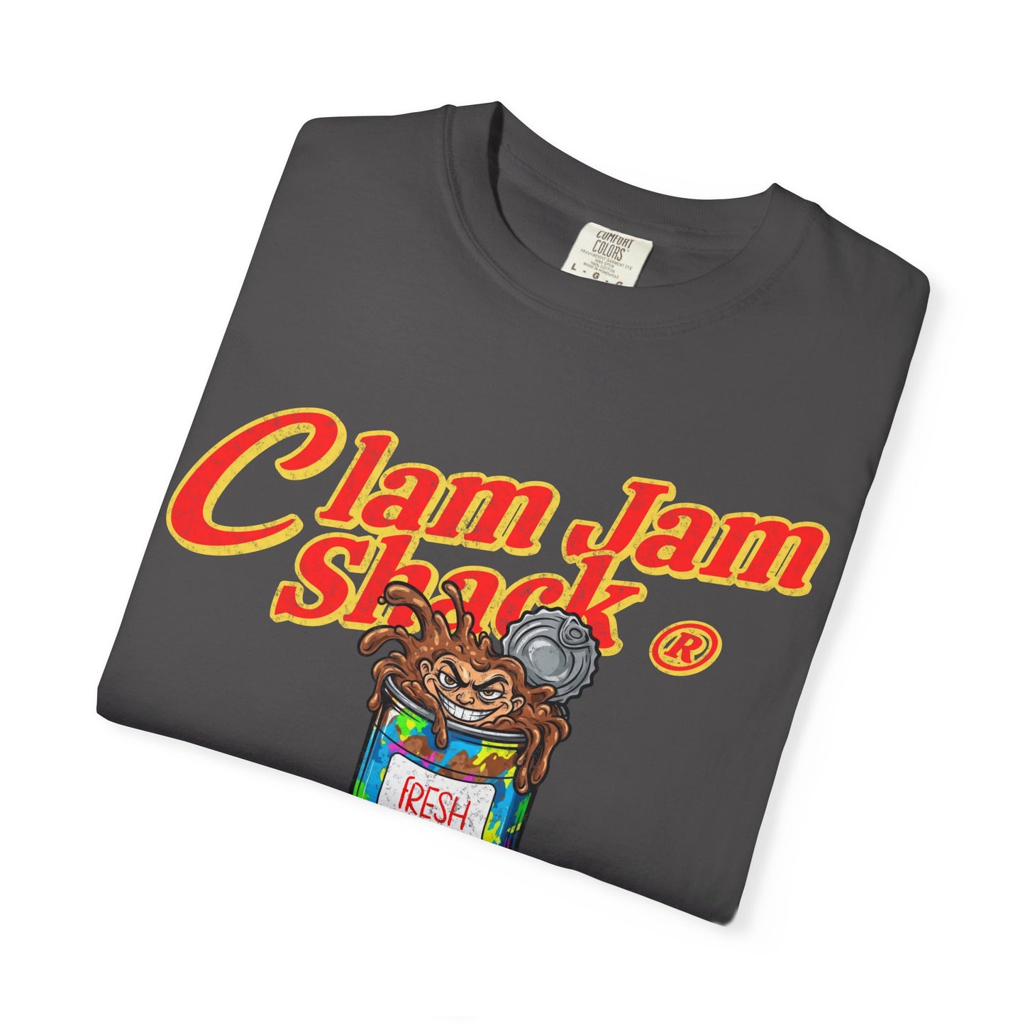 Clam Jam Shack T-Shirt, 100% Ring-Spun, Garment-Dyed Cotton