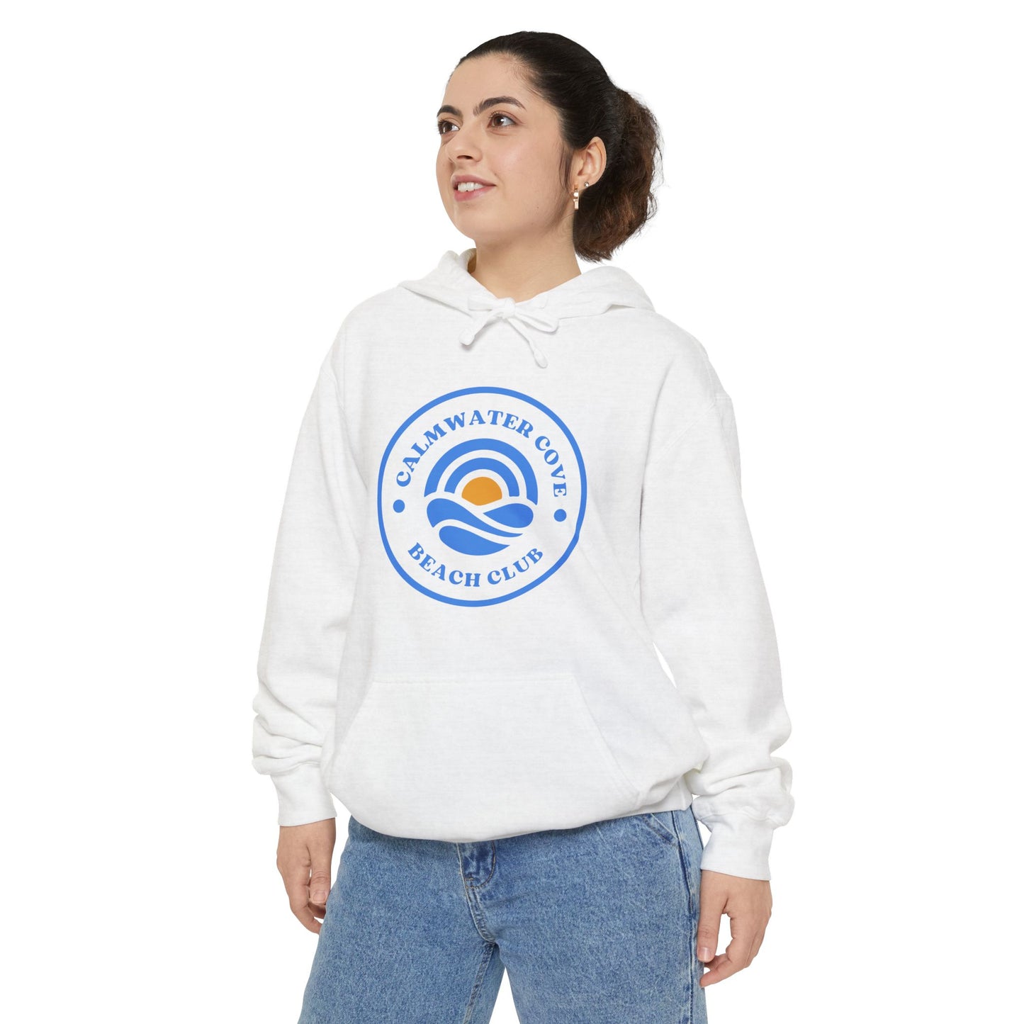 Beach Club Hoodie, Casual Comfortable Sweatshirt, Summer Vacation Apparel, Gift for Him/Her, Coastal Style Fashion