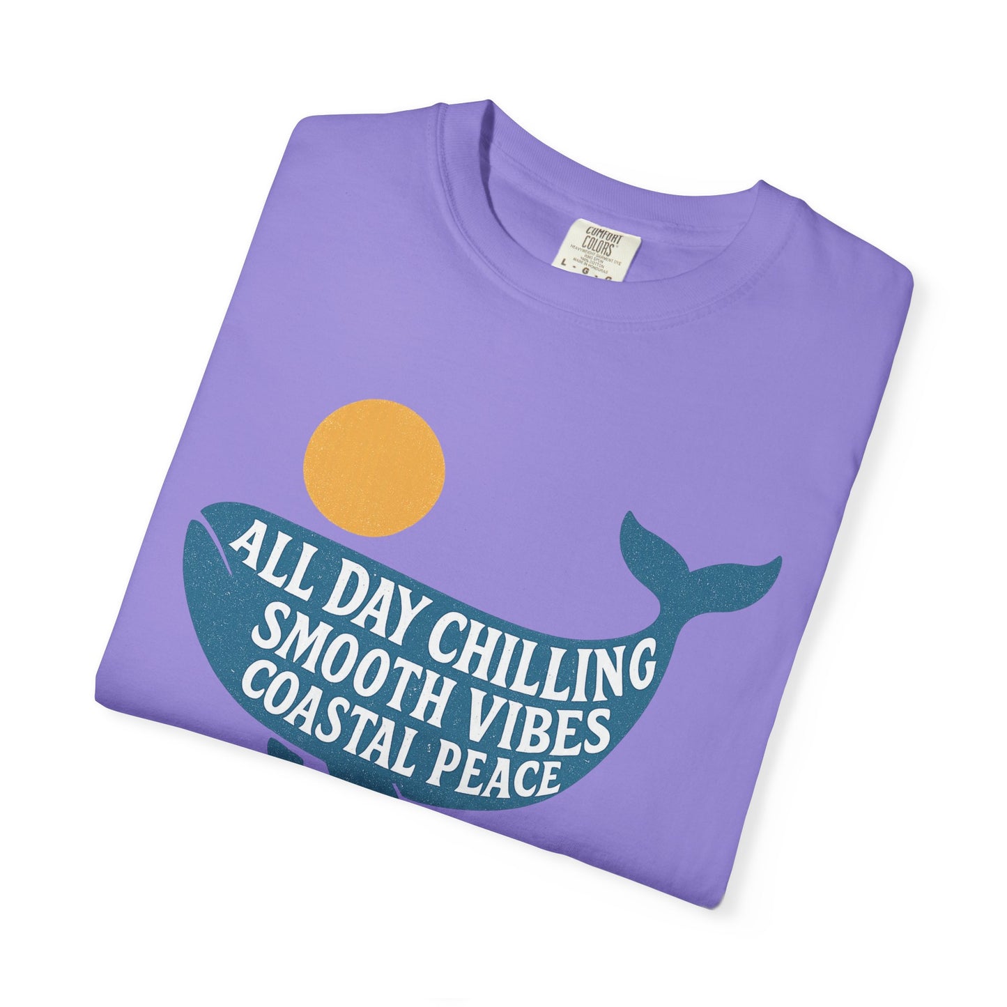 Coastal Vibes T-Shirt, All Day Chilling Tee, Unisex Beach Shirt, Summer Graphic Tee, Relaxed Fit T-Shirt