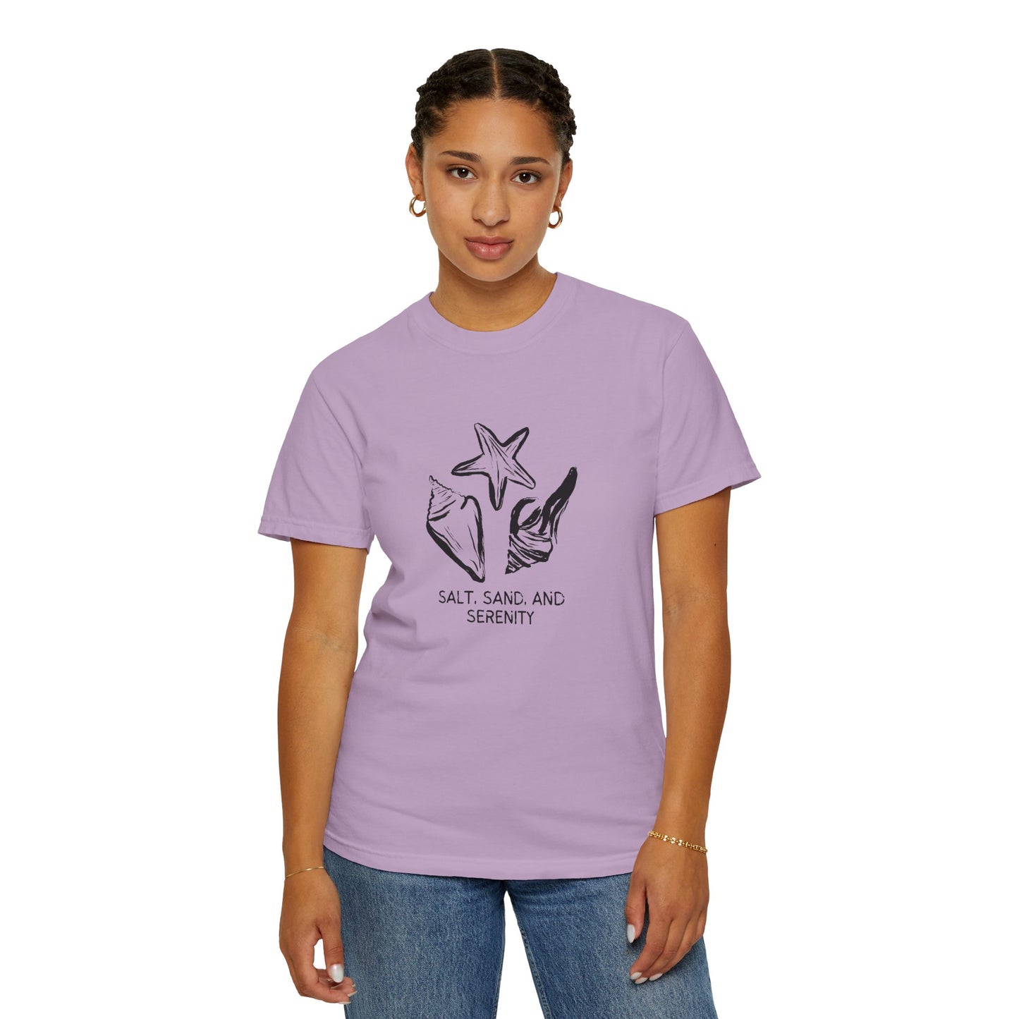 Beach Vibes Unisex T-Shirt, Salt Sand and Serenity Tee, Summer Casual Shirt, Gift for Beach Lovers, Ocean Inspired Apparel