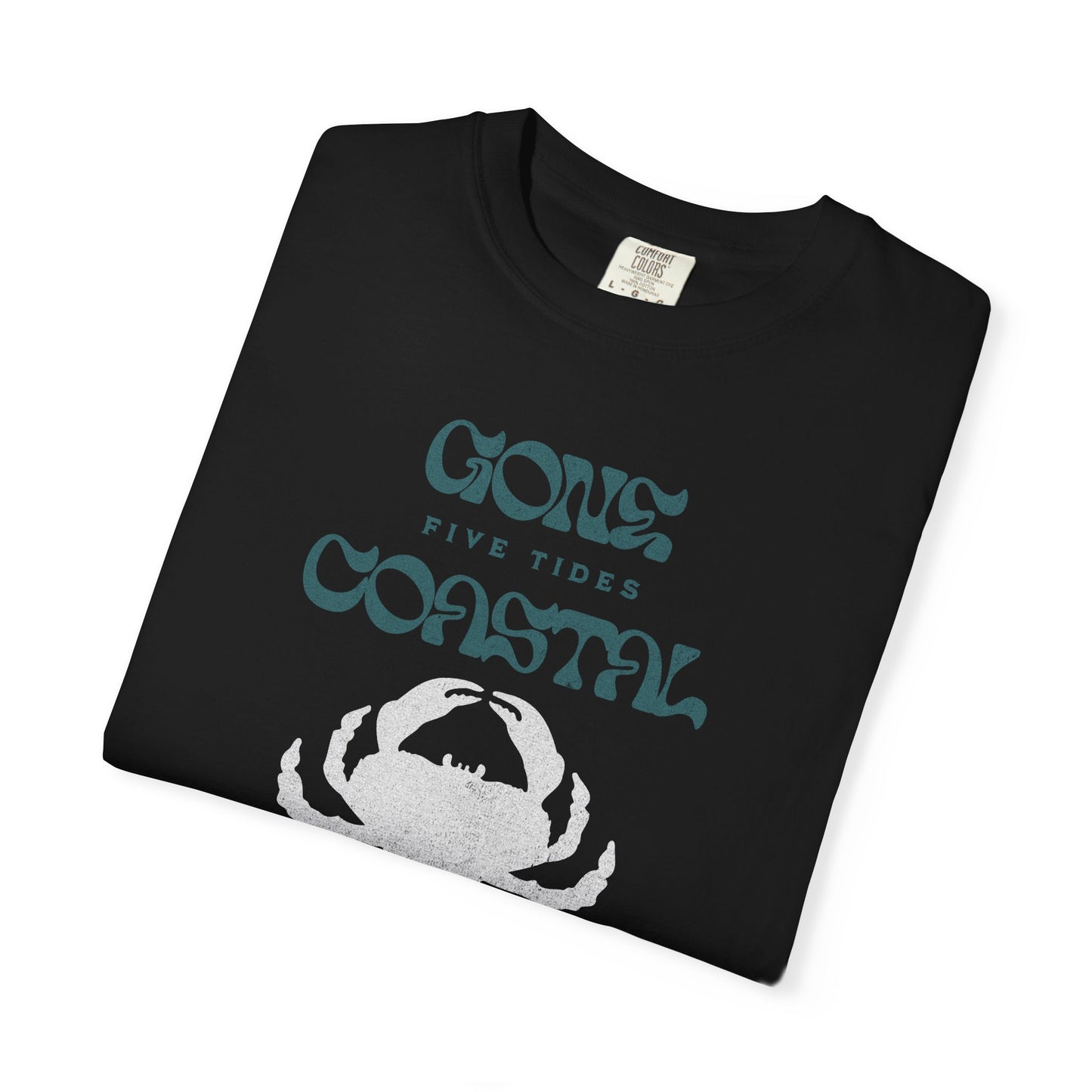 Gone Coastal Crab T-Shirt, 100% Ring-Spun Garment-Dyed Cotton