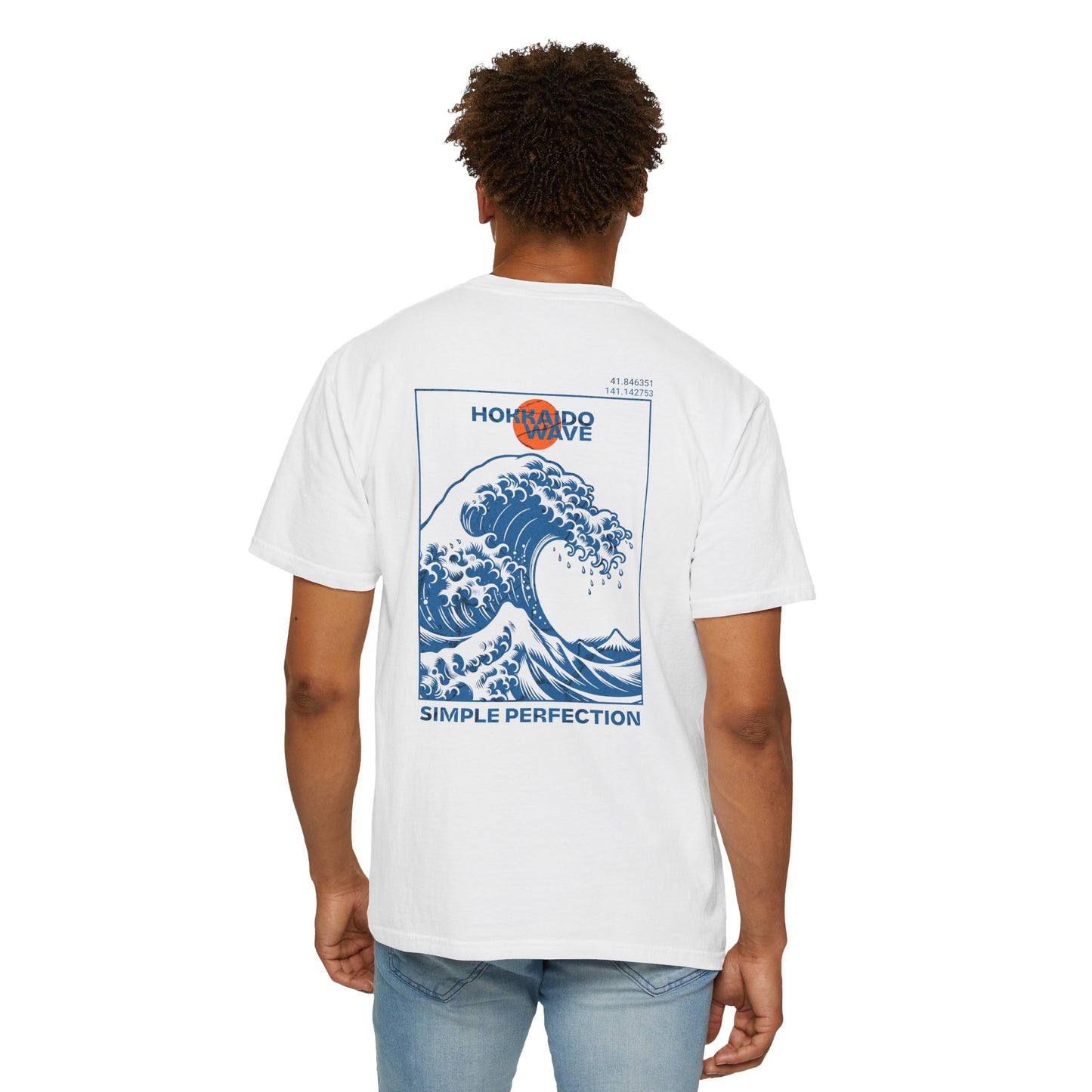 Hokkaido Wave Graphic Tee - Casual Unisex Shirt, Eco-Friendly Apparel, Summer Outfit, Beach Wear, Gift for Ocean Lovers