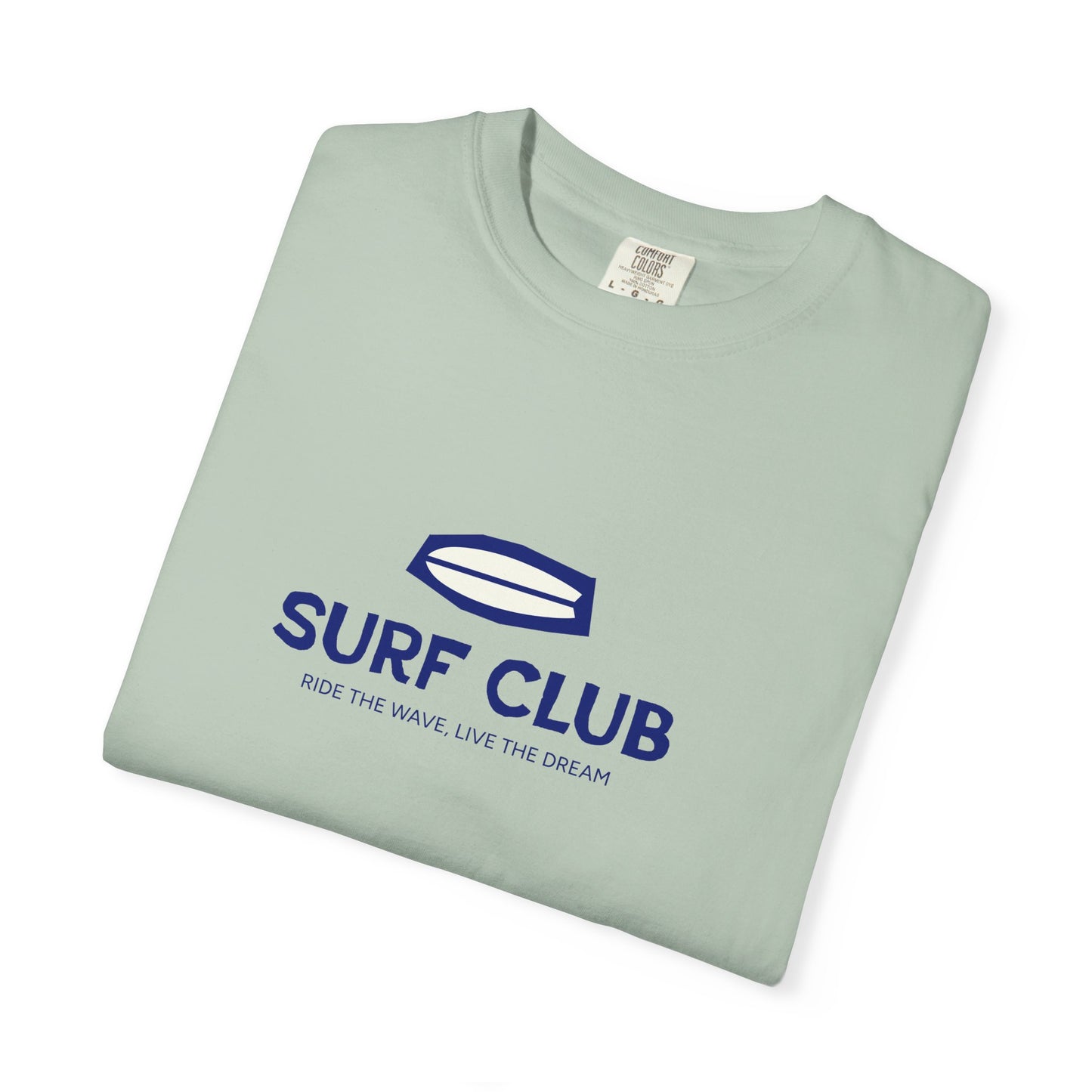 Surf Club Unisex Garment-Dyed T-shirt | Casual Beachwear, Summer Apparel, Surfing Gift, Vacation Outfit, Relaxed Fit