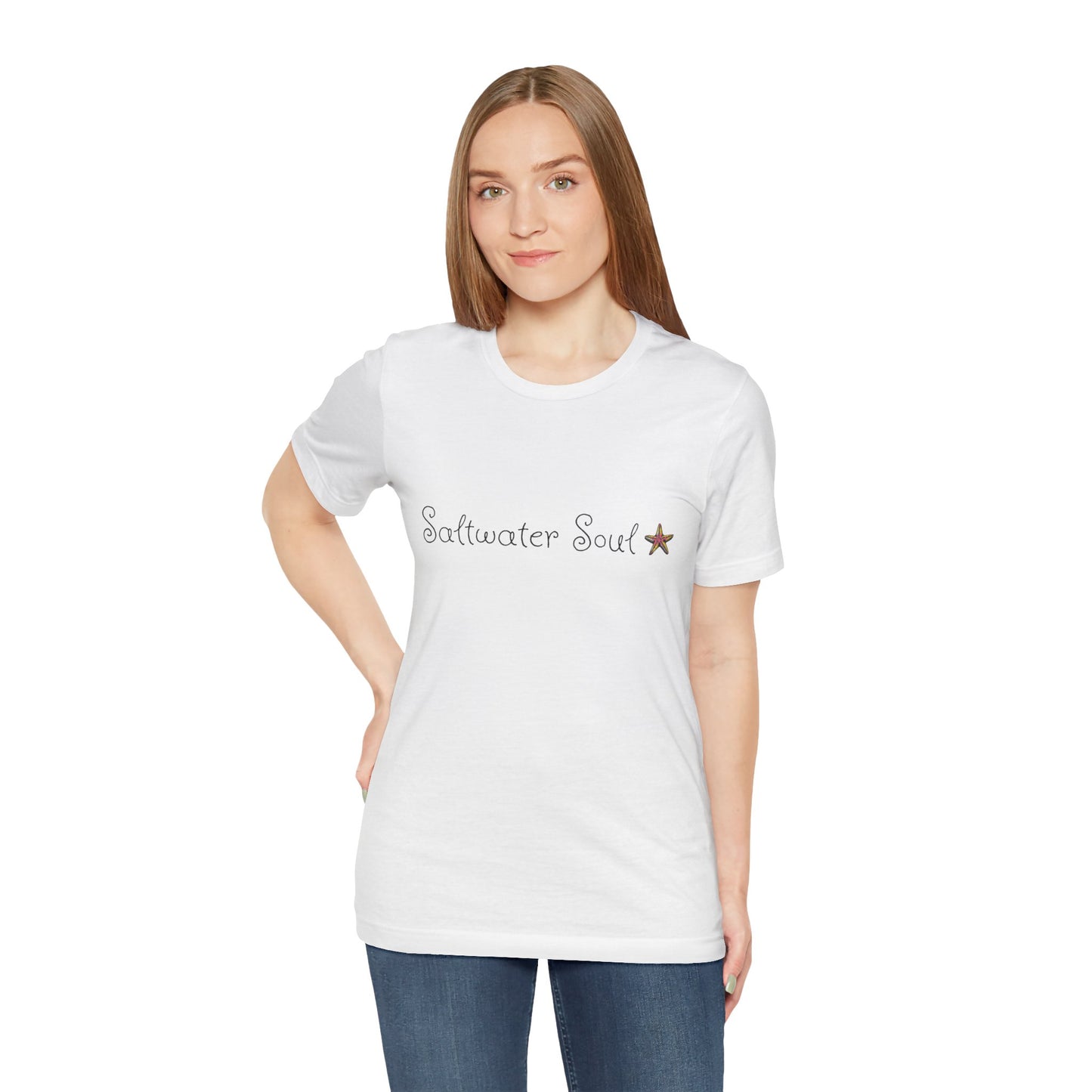 Saltwater Soul Unisex Casual Summer Tee Shirt, Beachwear, Gift for Travelers, Vacation Outfit, Relaxed Style, Trending Store, Cool T-Shirt
