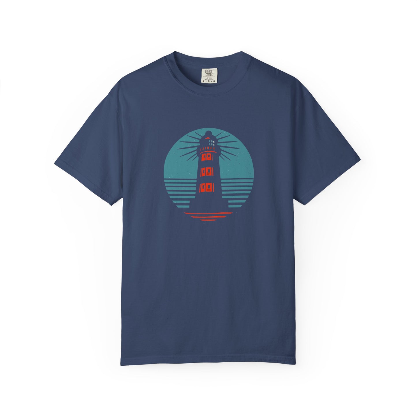 Nautical Lighthouse T-Shirt, Relaxed Fit, Unisex Casual Wear, Summer Style, Unique Gift for Beach Lovers, Adventure Attire