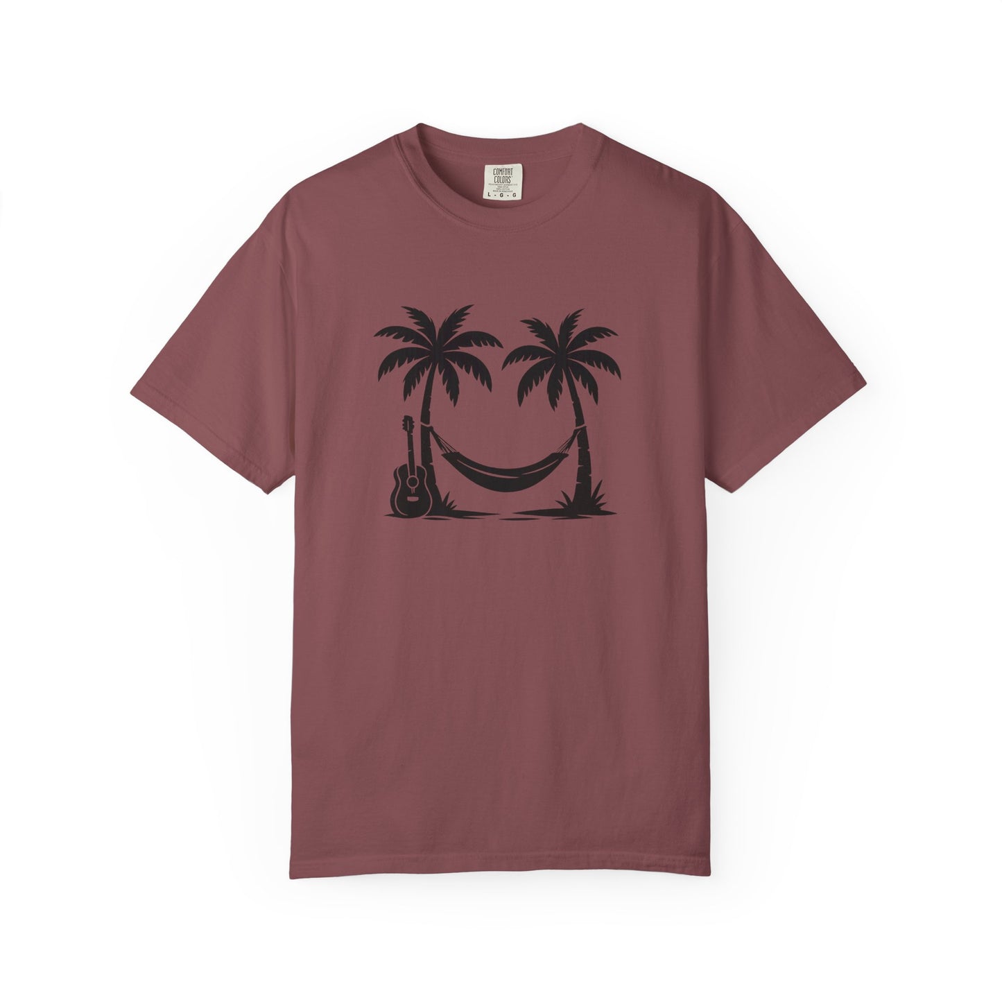 Tropical Vibes T-Shirt - Unisex Garment-Dyed Tee, Relaxing Beachwear, Cool Summer Style, Gift for Music Lovers, Vacation Outfit