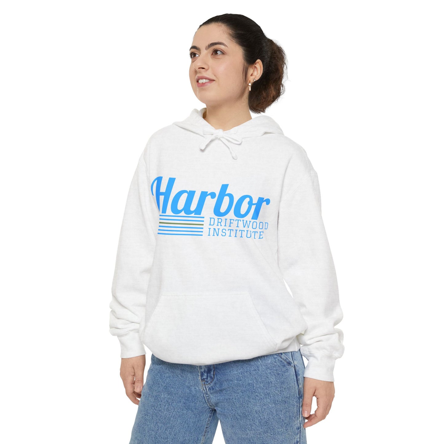 Harbor Driftwood Institute Hoodie | Cozy Unisex Sweatshirt, Casual Wear, Beach Vibes, Gift for Him/Her, Perfect for Fall & Winter
