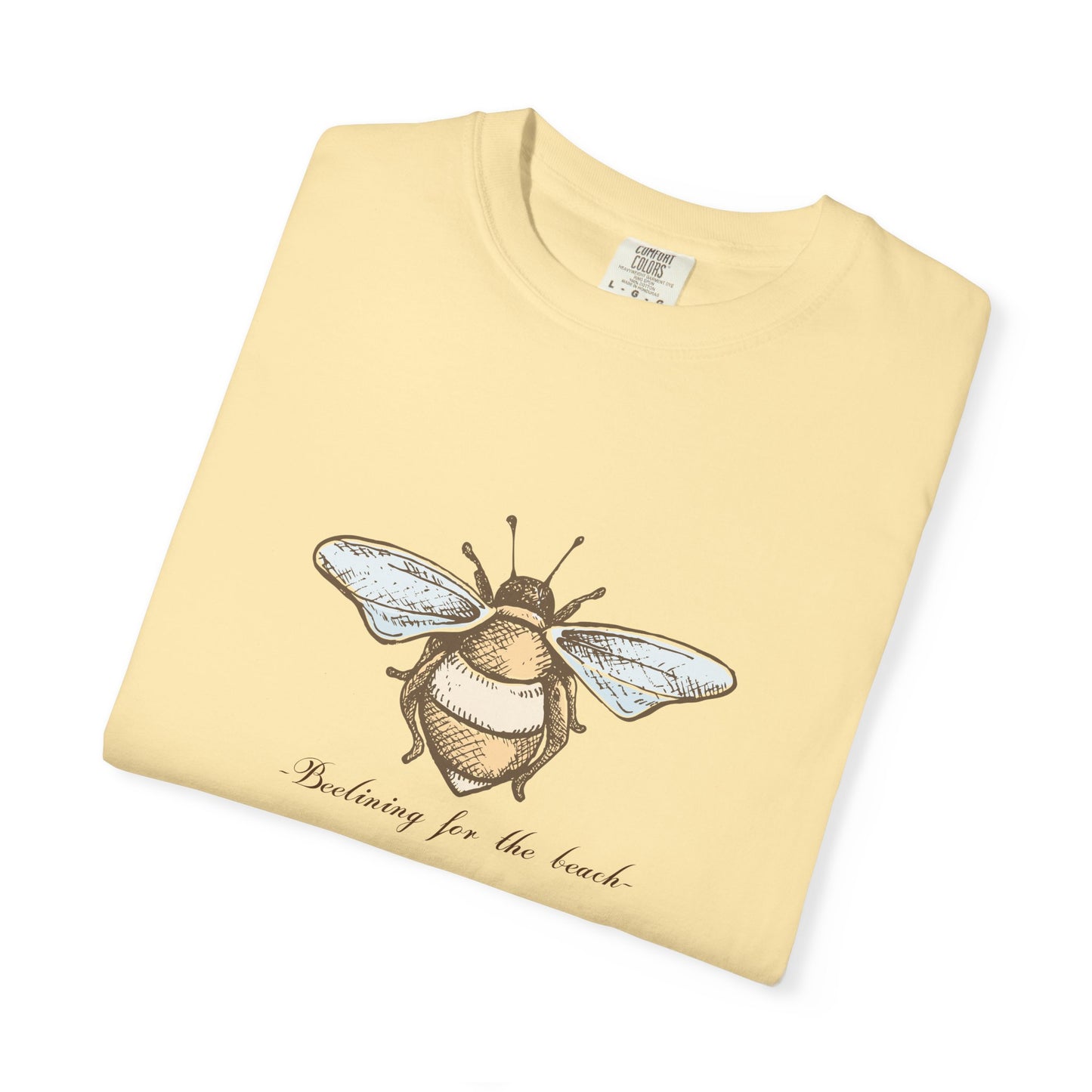 Bee Inspired Unisex Garment-Dyed T-Shirt | Nature Lover's Tee, Eco-Friendly Gift, Everyday Wear, Unique Bee Design, Spring/Summer Fashion